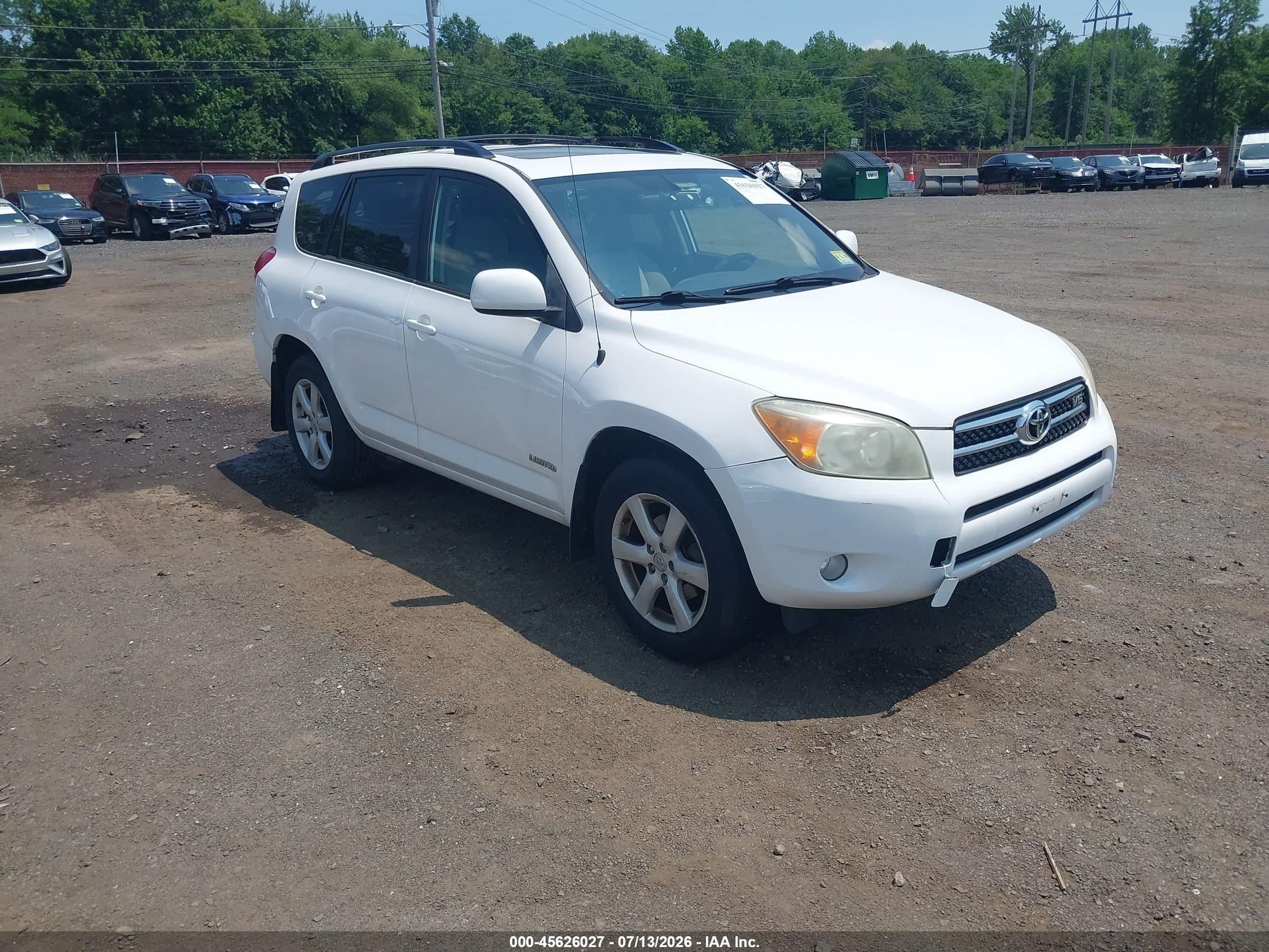 2006 Toyota Rav4 Limited V6 White vin: JTMBK31VX65005068