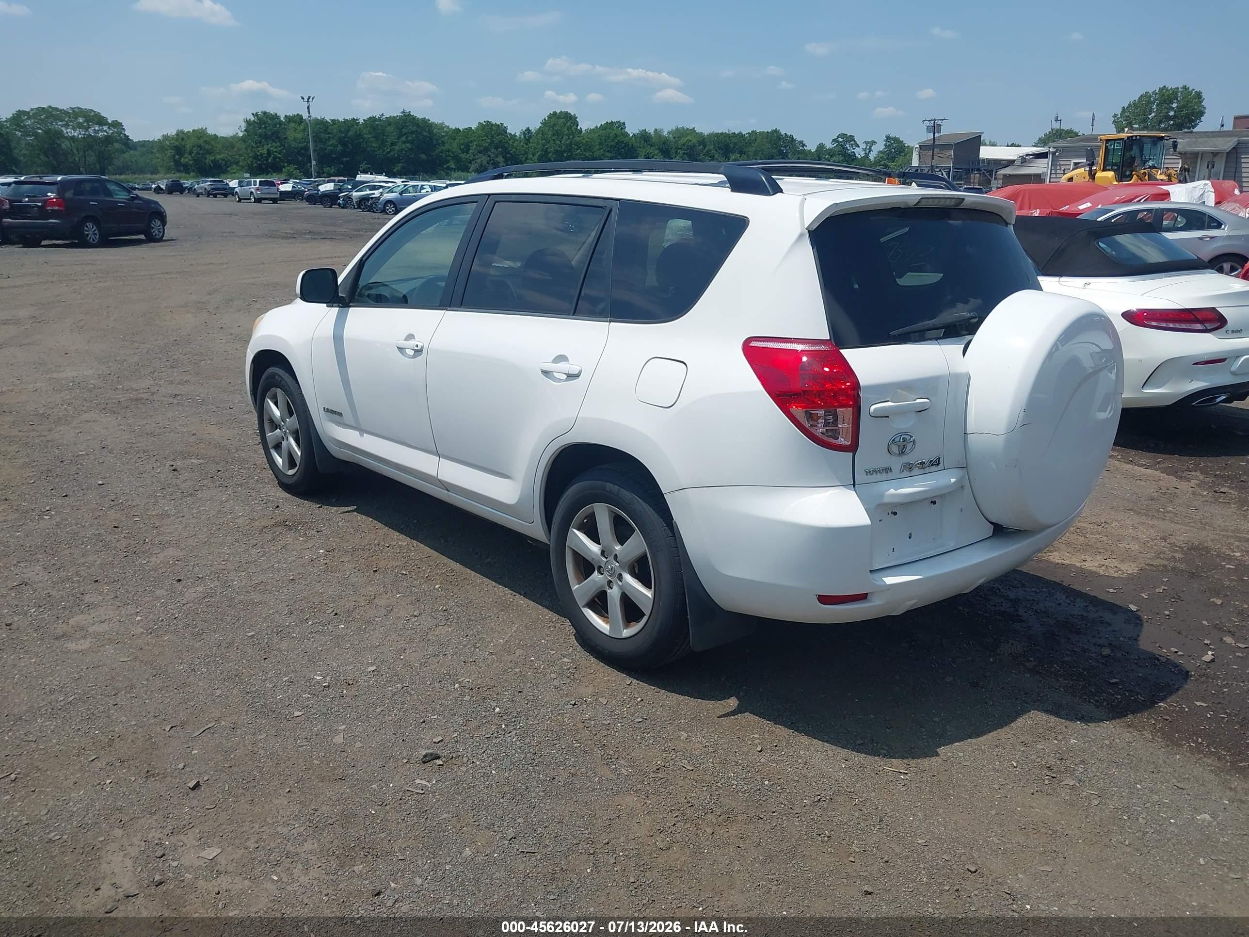 2006 Toyota Rav4 Limited V6 White vin: JTMBK31VX65005068