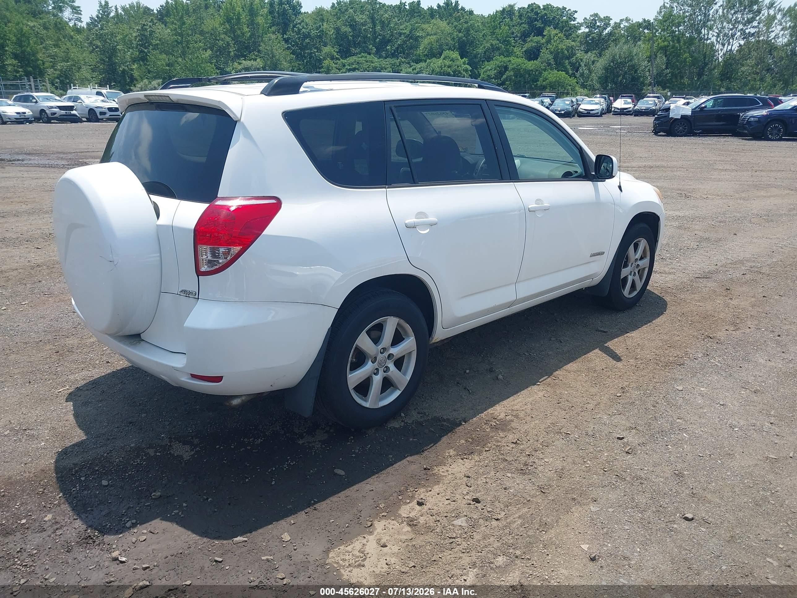 2006 Toyota Rav4 Limited V6 White vin: JTMBK31VX65005068