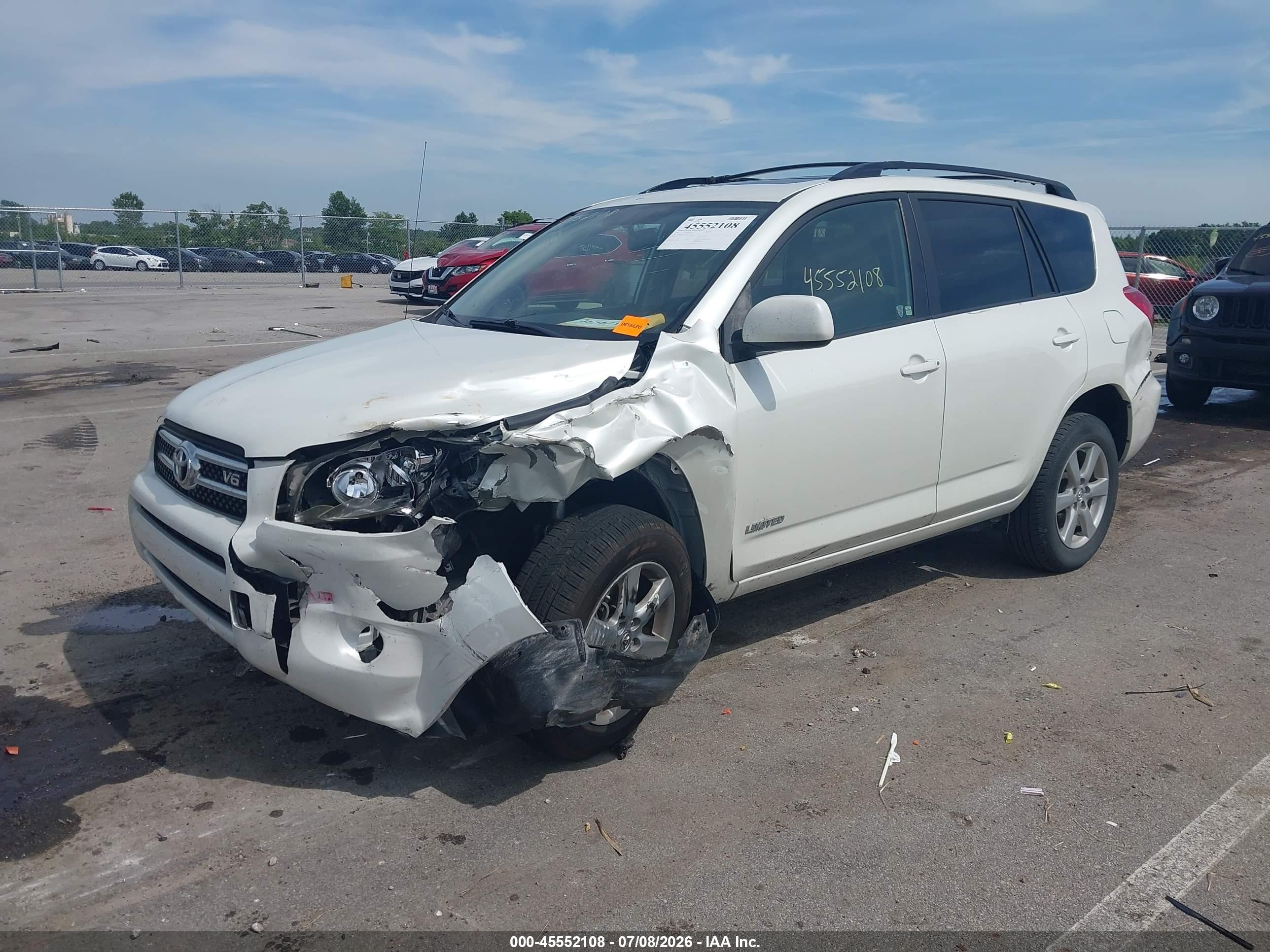 2007 Toyota Rav4 Limited White vin: JTMBK31VX75030294