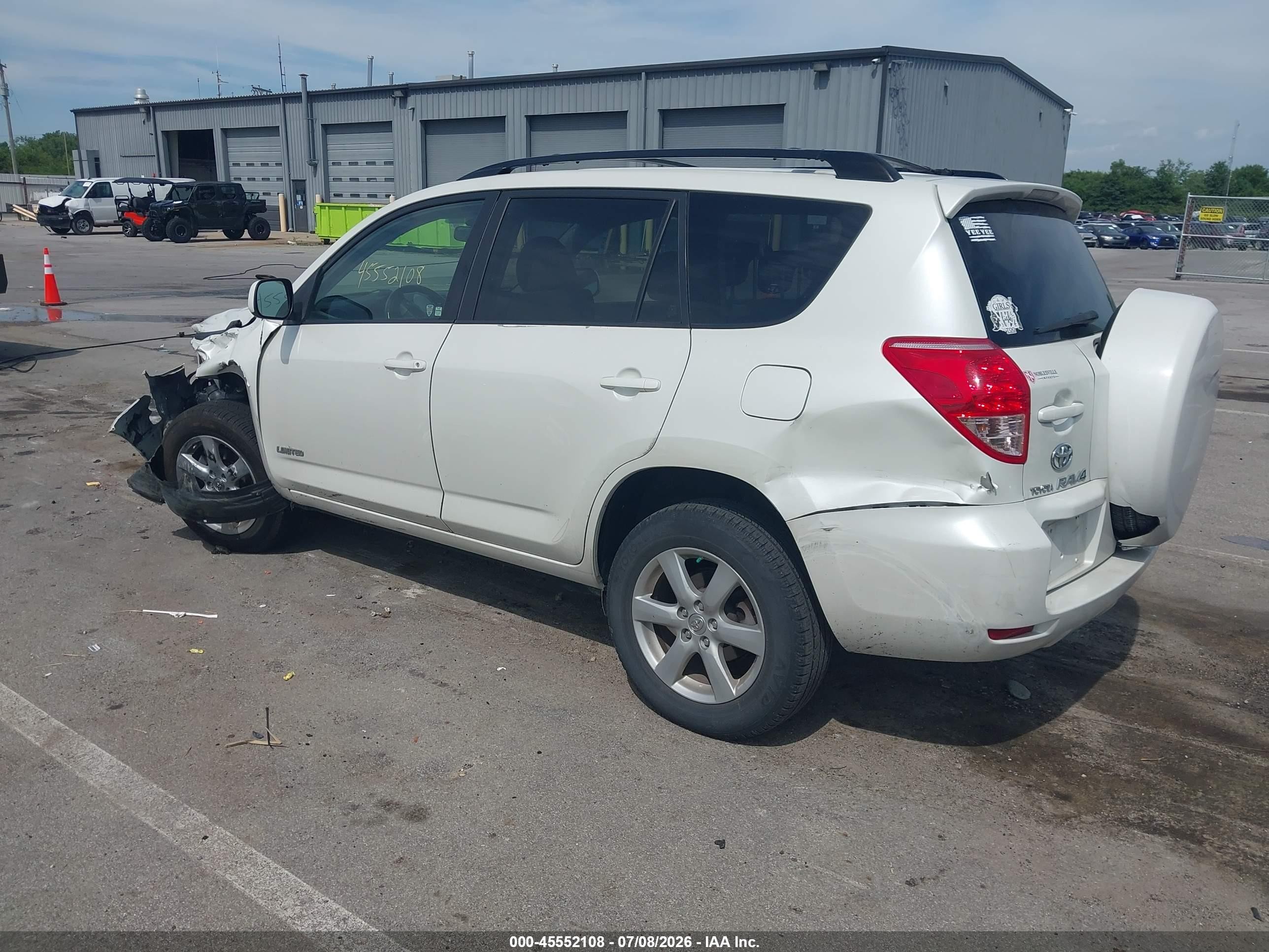 2007 Toyota Rav4 Limited White vin: JTMBK31VX75030294