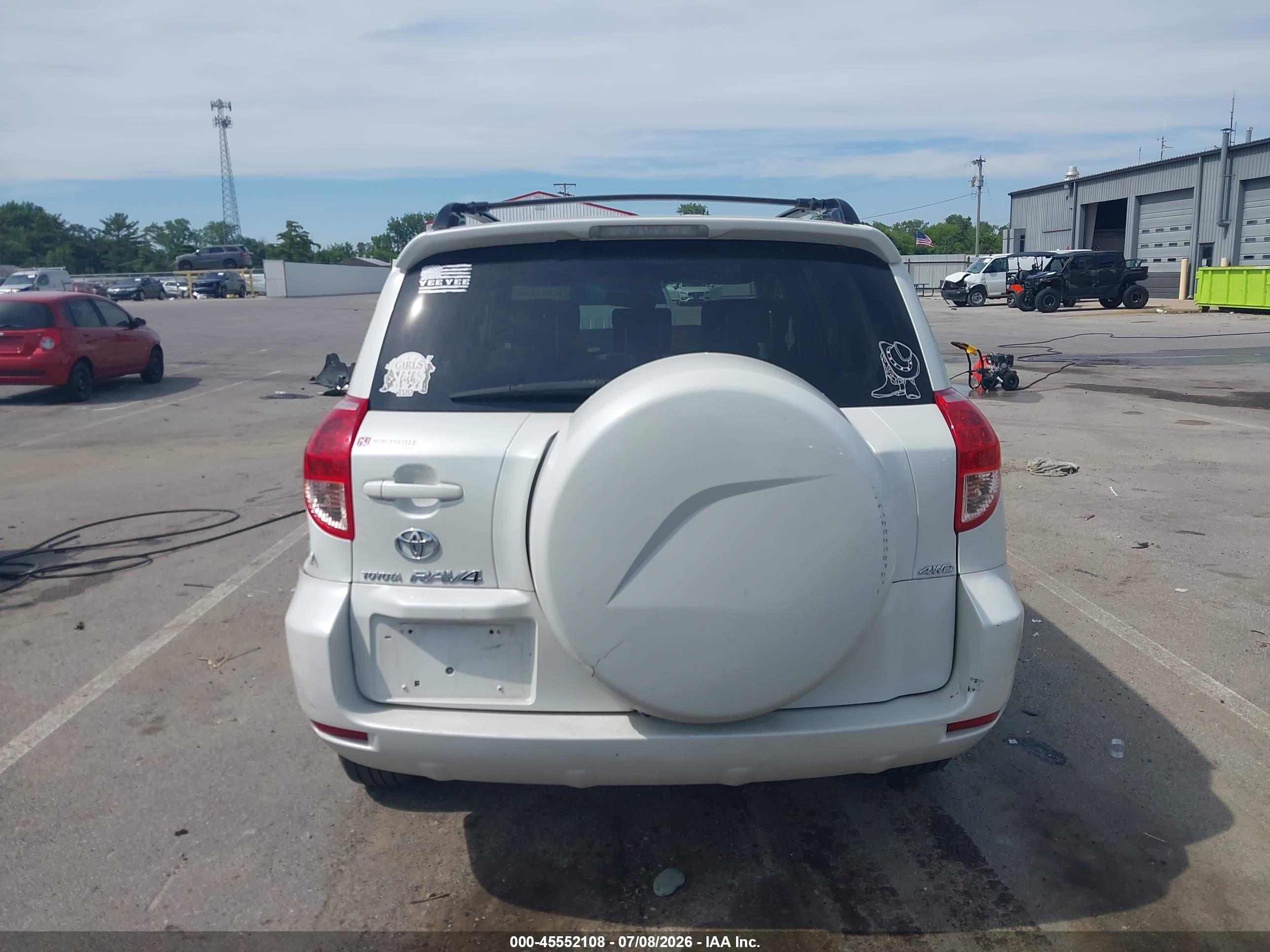2007 Toyota Rav4 Limited White vin: JTMBK31VX75030294
