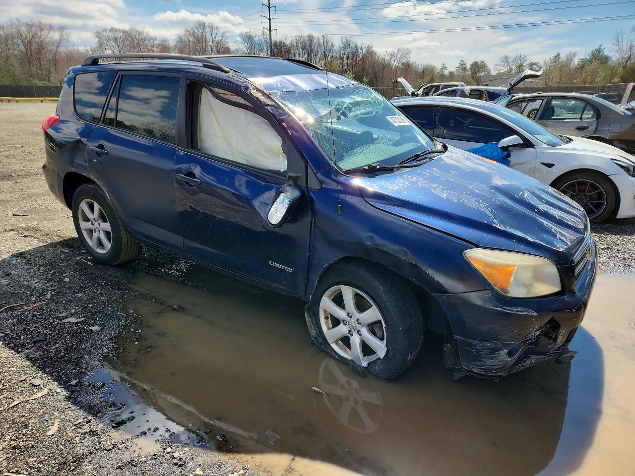 2007 Toyota Rav4 Limited Blue vin: JTMBK31VX75034121