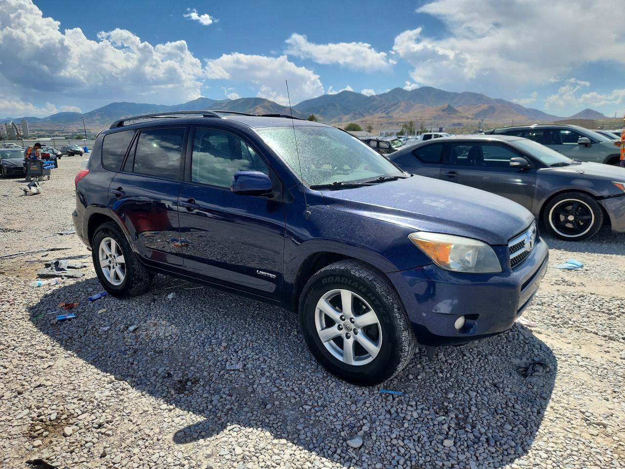2007 Toyota Rav4 Limited Blue vin: JTMBK31VX75039738