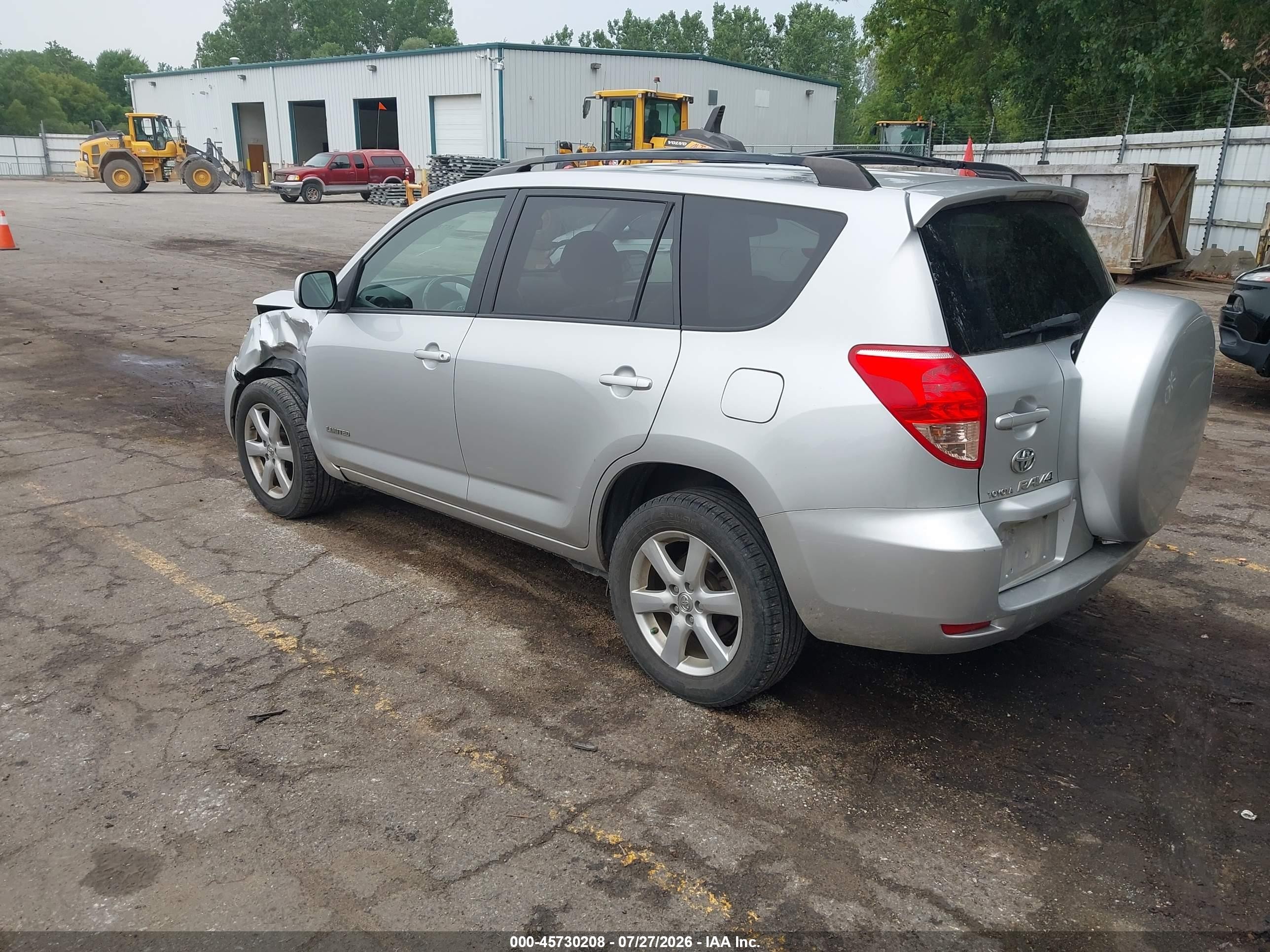 2008 Toyota Rav4 Ltd Silver vin: JTMBK31VX85059909