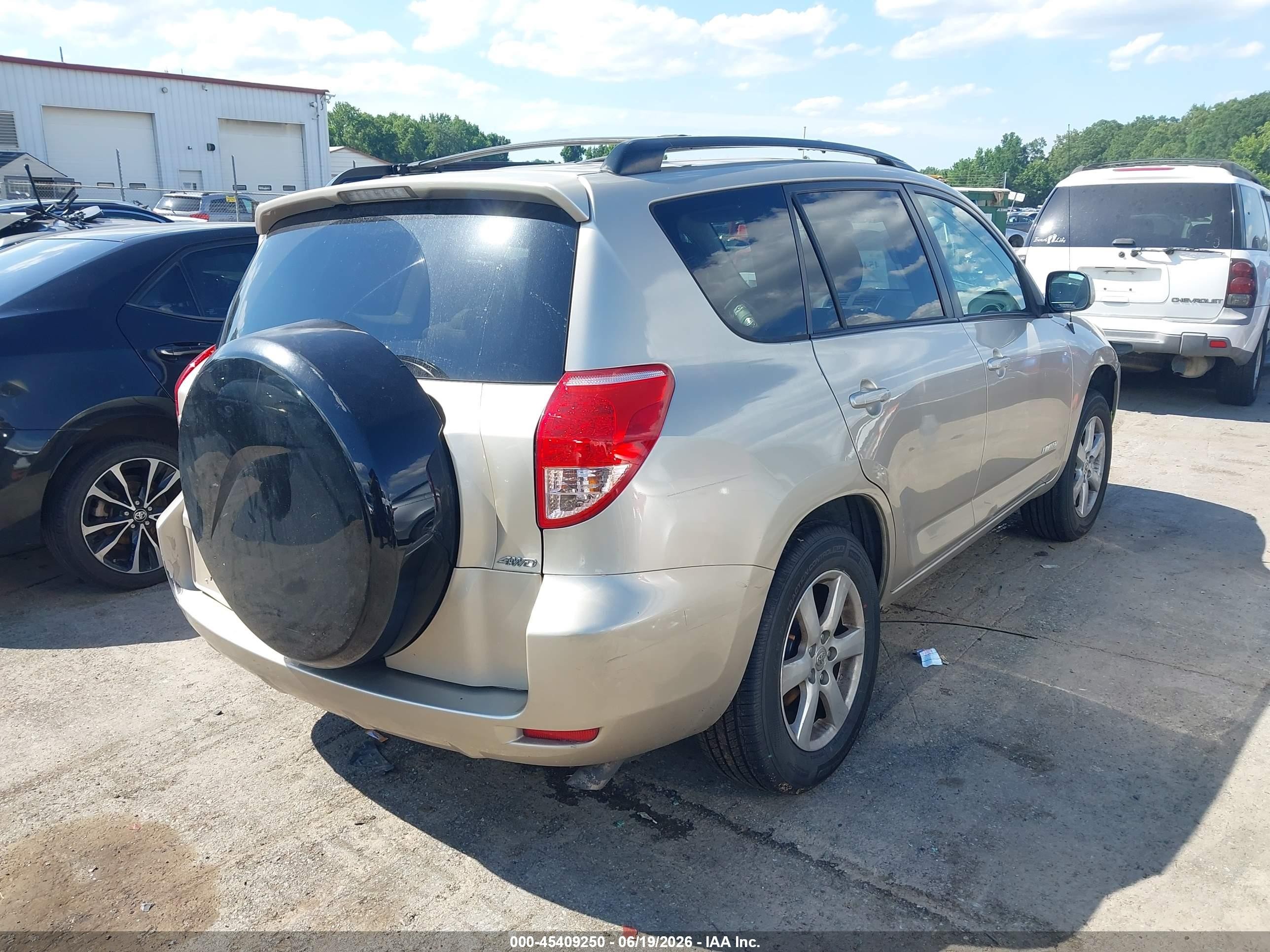 2008 Toyota Rav4 Limited V6 Beige vin: JTMBK31VX86043896