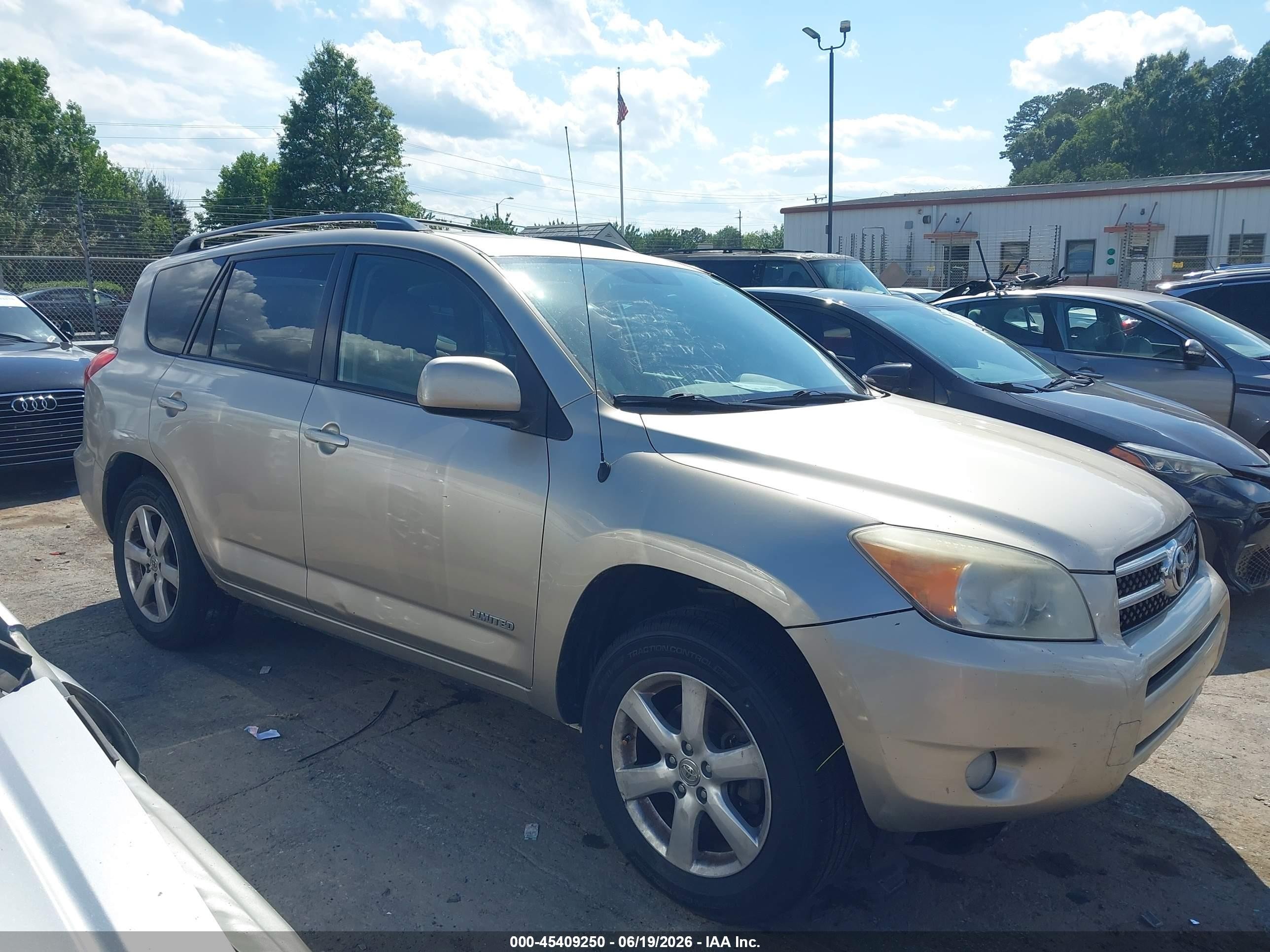 2008 Toyota Rav4 Limited V6 Beige vin: JTMBK31VX86043896