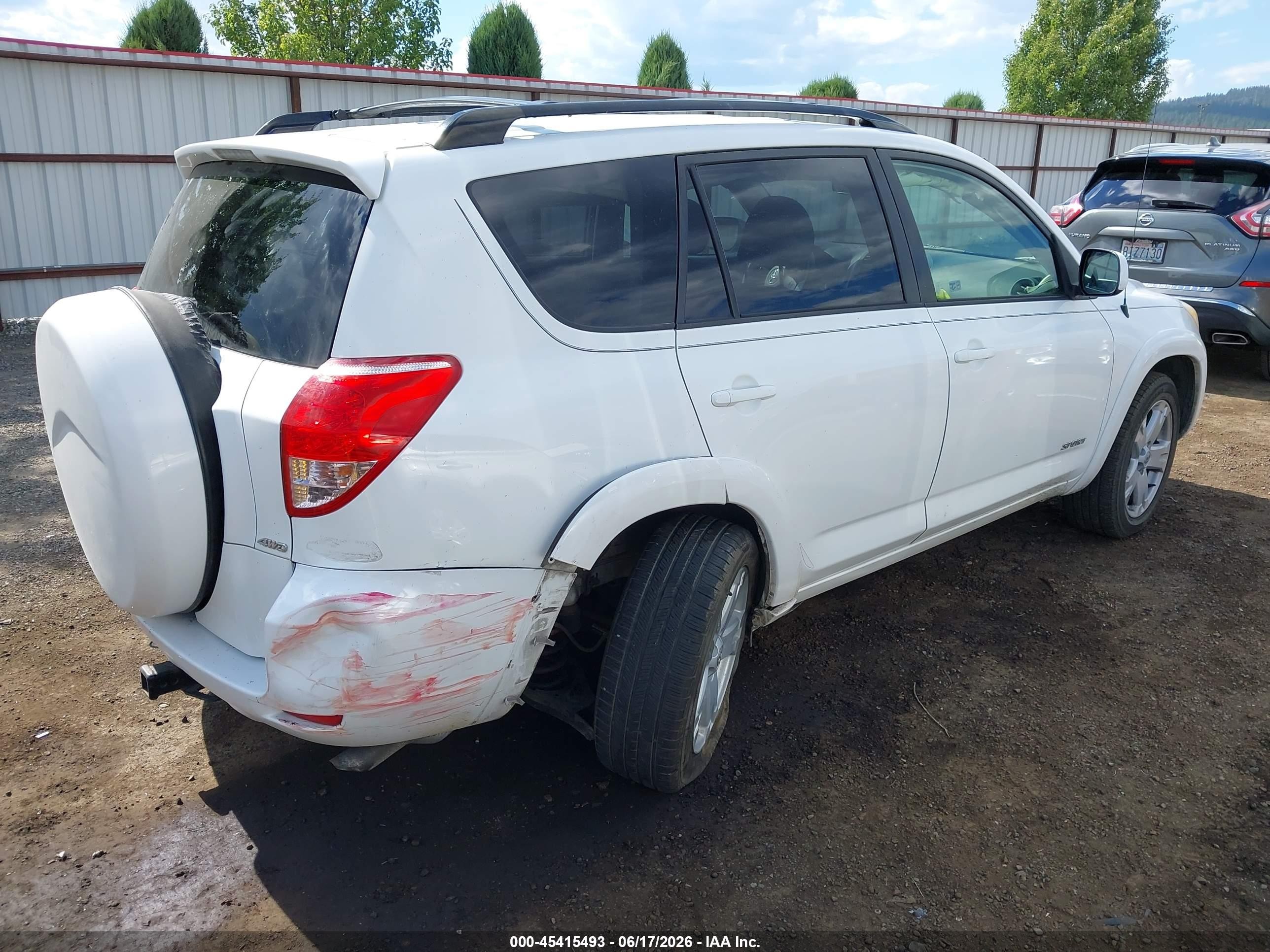 2006 Toyota Rav4 Sport V6 White vin: JTMBK32V066003337