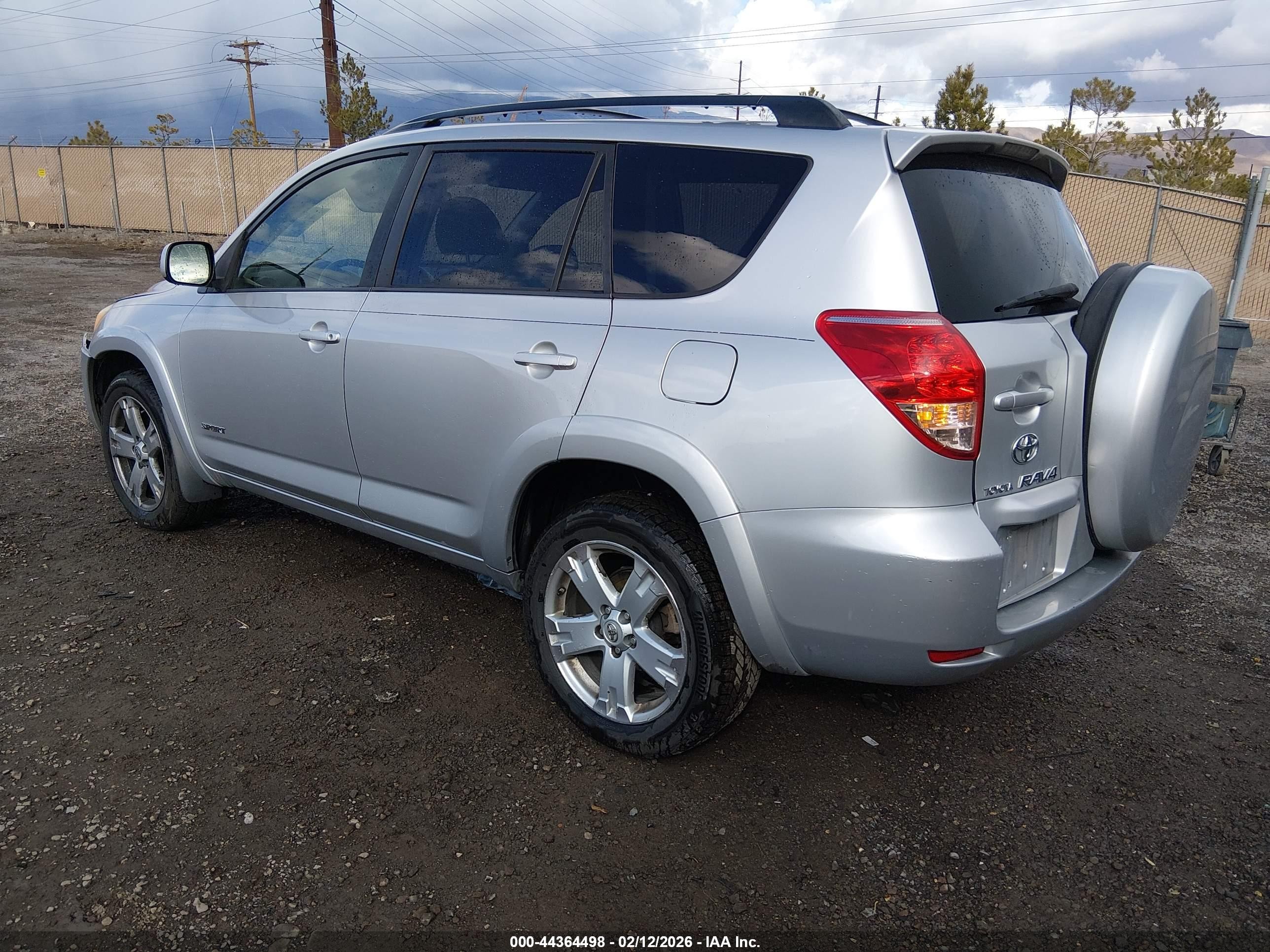 2007 Toyota Rav4 Sport V6 Silver vin: JTMBK32V075020162