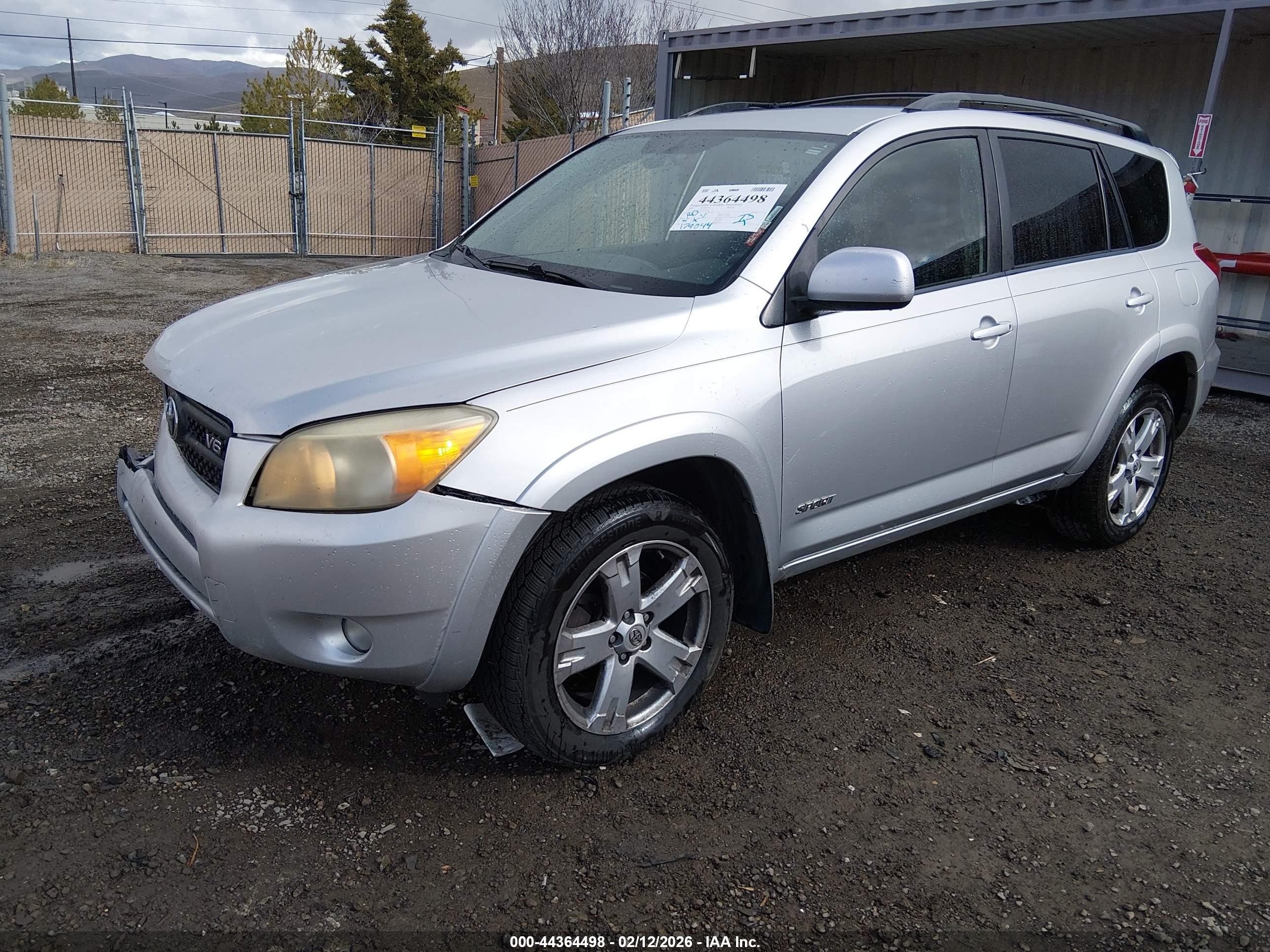 2007 Toyota Rav4 Sport V6 Silver vin: JTMBK32V075020162