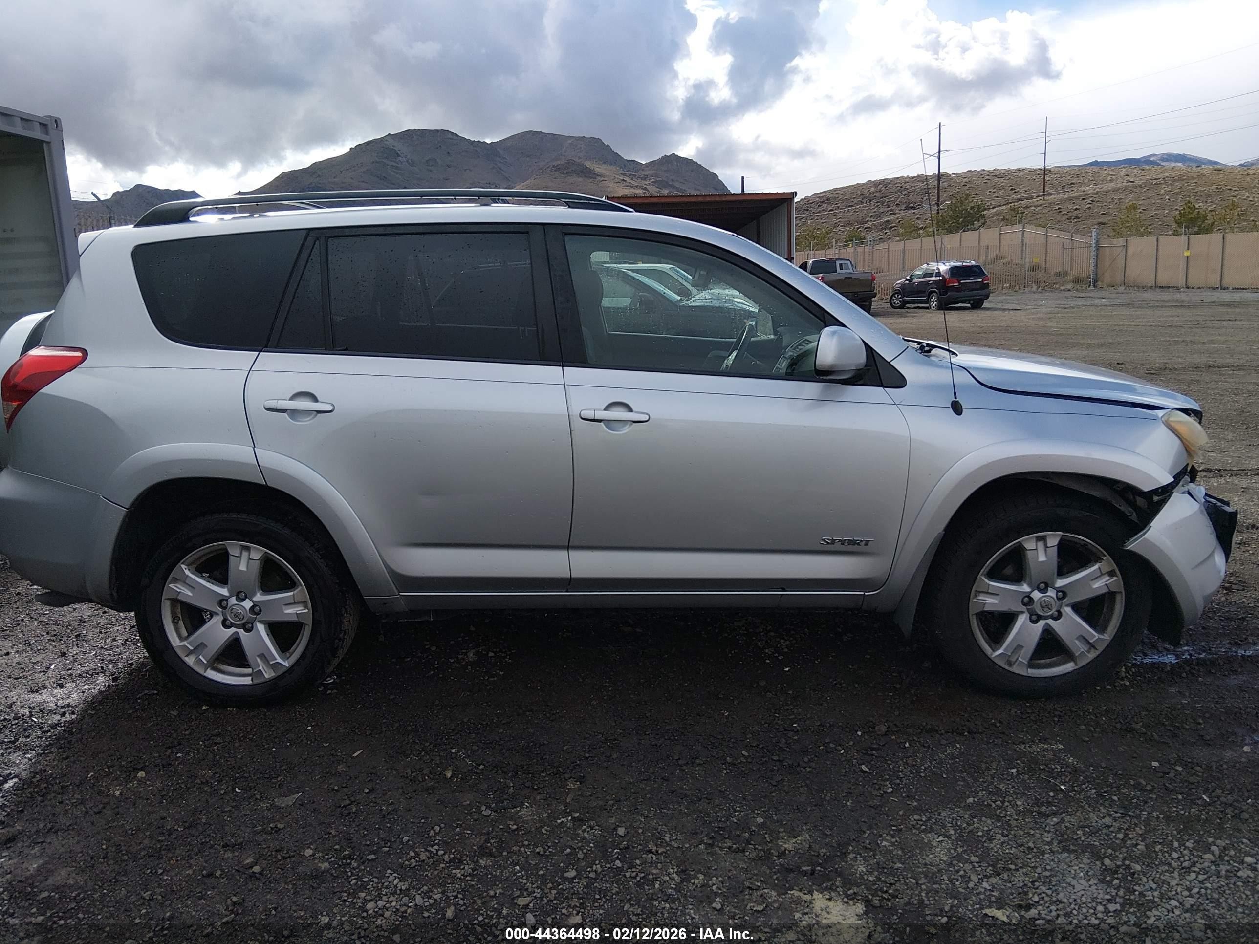 2007 Toyota Rav4 Sport V6 Silver vin: JTMBK32V075020162