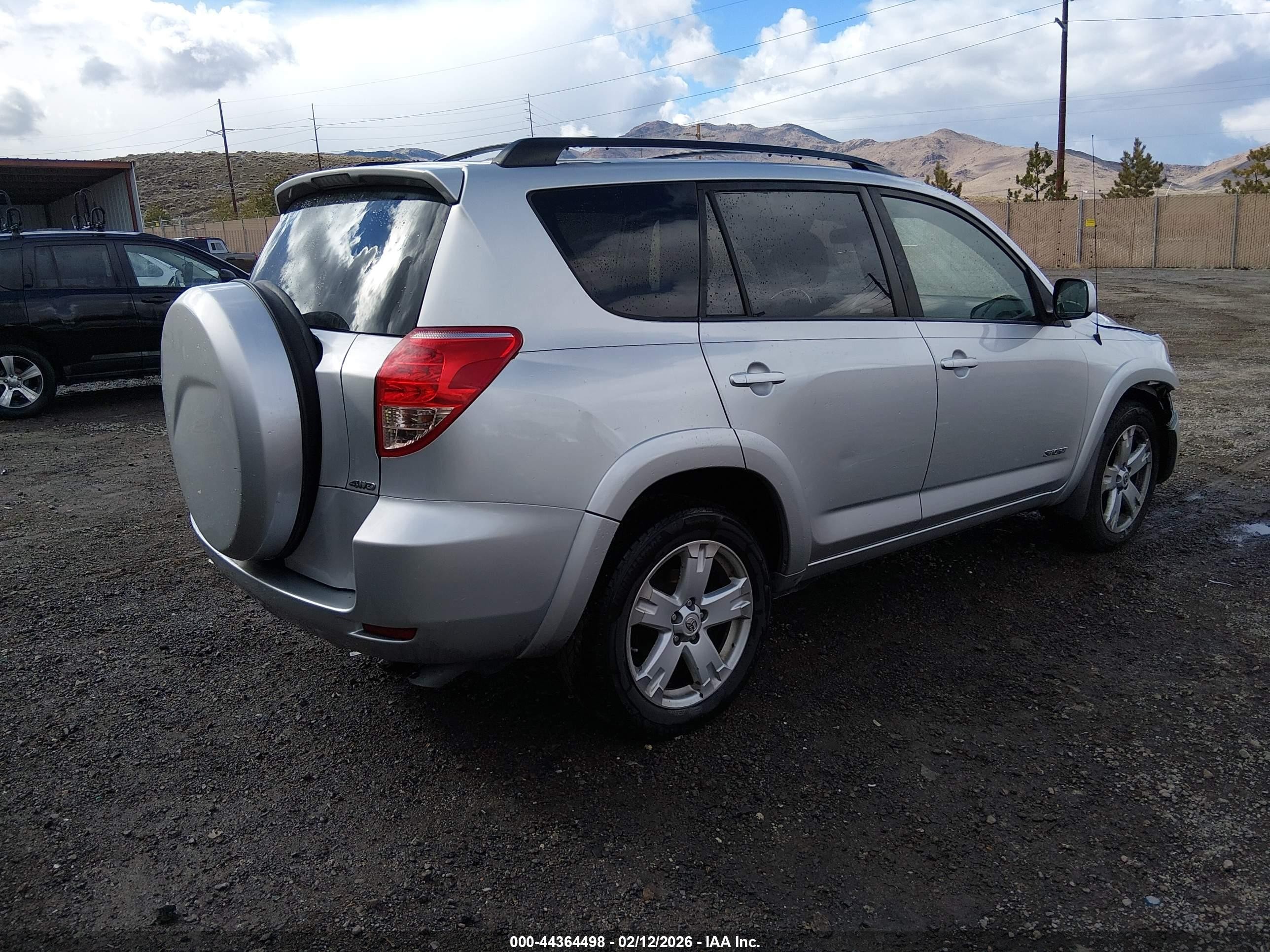 2007 Toyota Rav4 Sport V6 Silver vin: JTMBK32V075020162