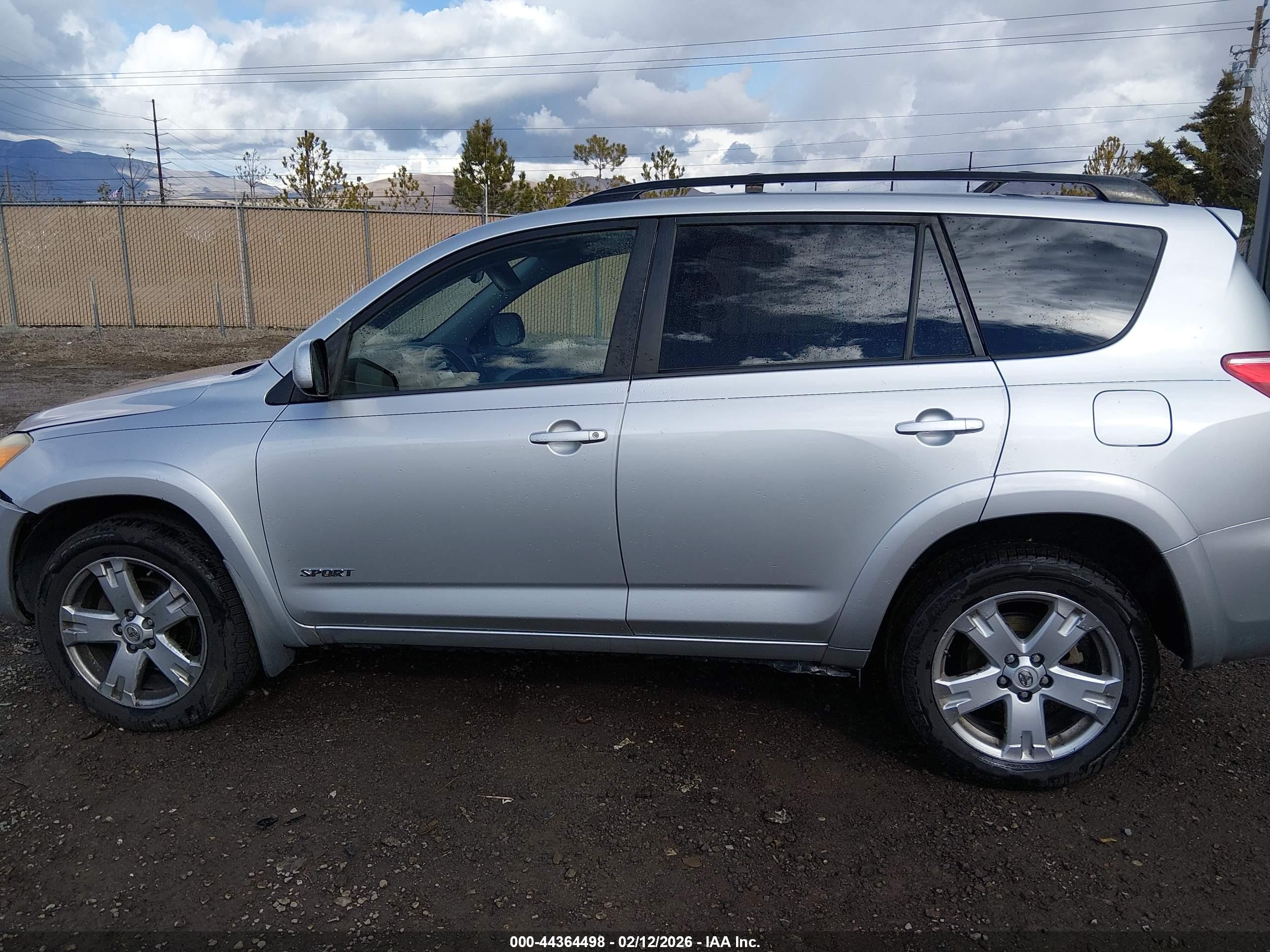 2007 Toyota Rav4 Sport V6 Silver vin: JTMBK32V075020162