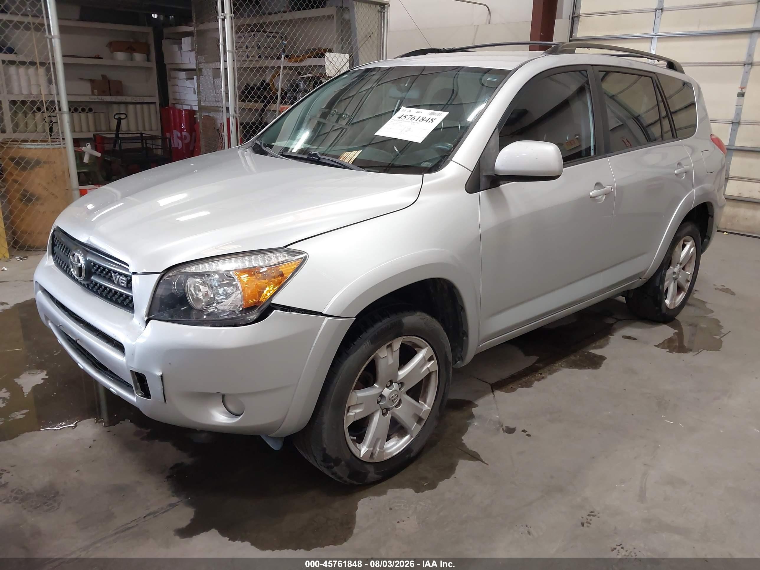 2007 Toyota Rav4 Sport Silver vin: JTMBK32V075034448