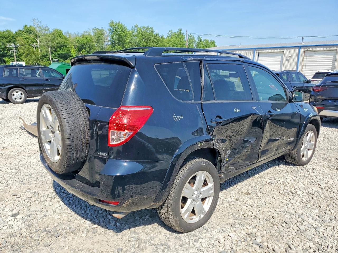 2007 Toyota Rav4 Sport Black vin: JTMBK32V076023802