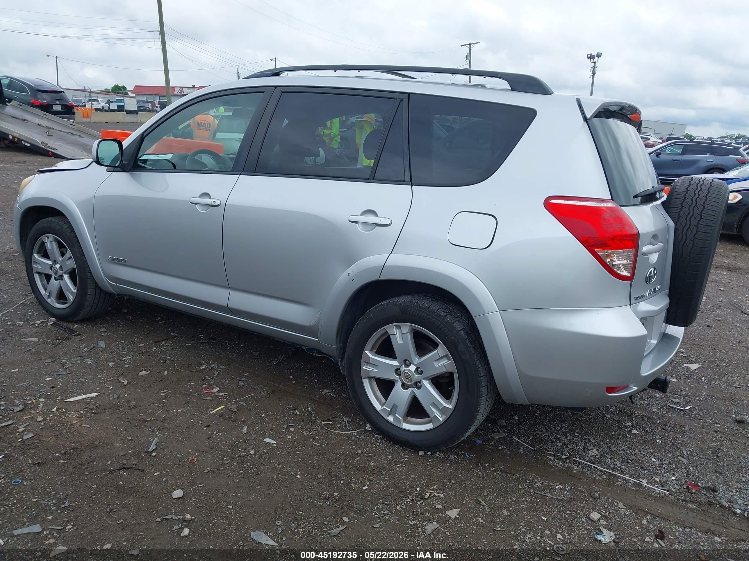 2007 Toyota Rav4 Sport V6 Silver vin: JTMBK32V076027204