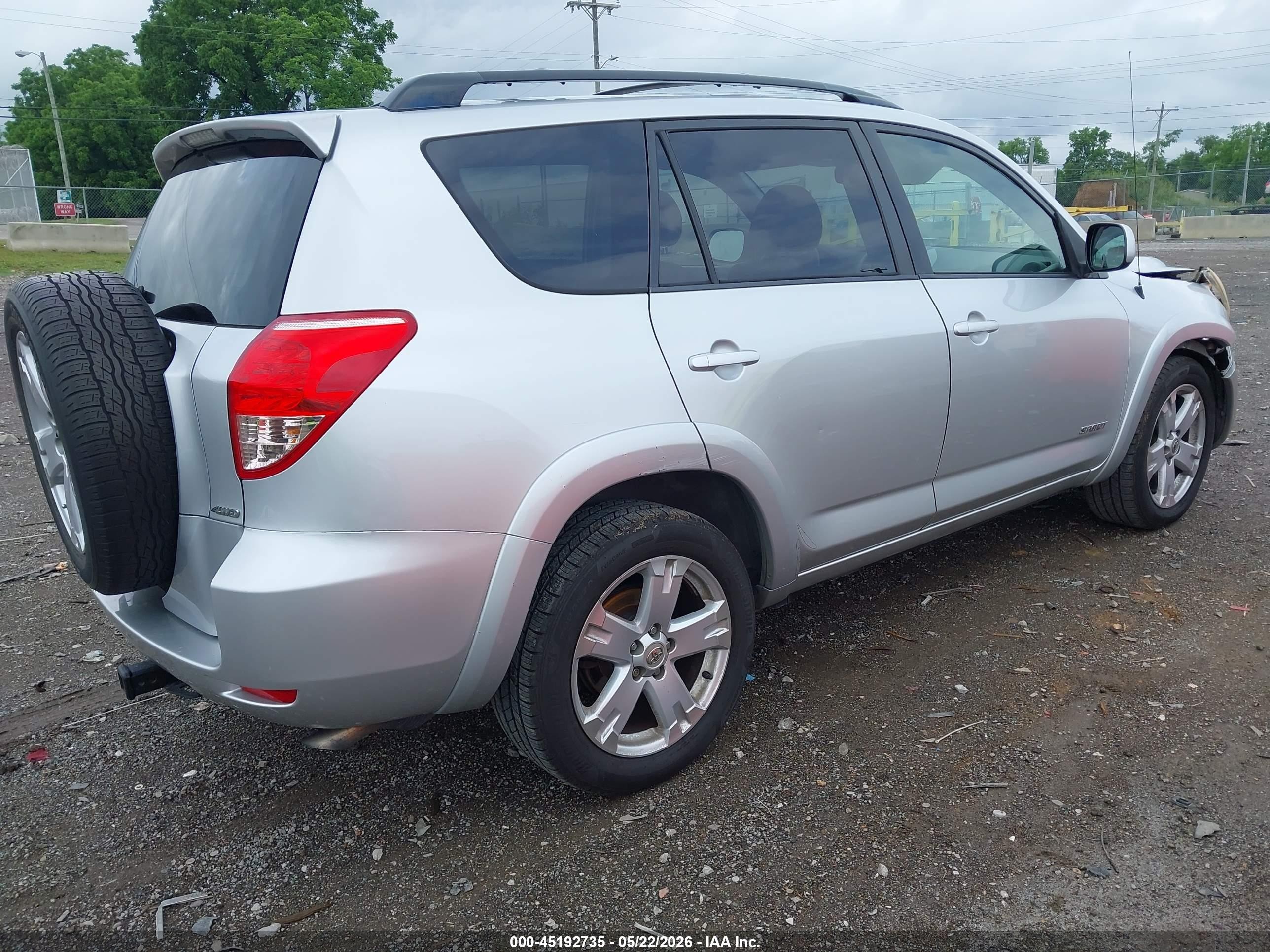 2007 Toyota Rav4 Sport V6 Silver vin: JTMBK32V076027204