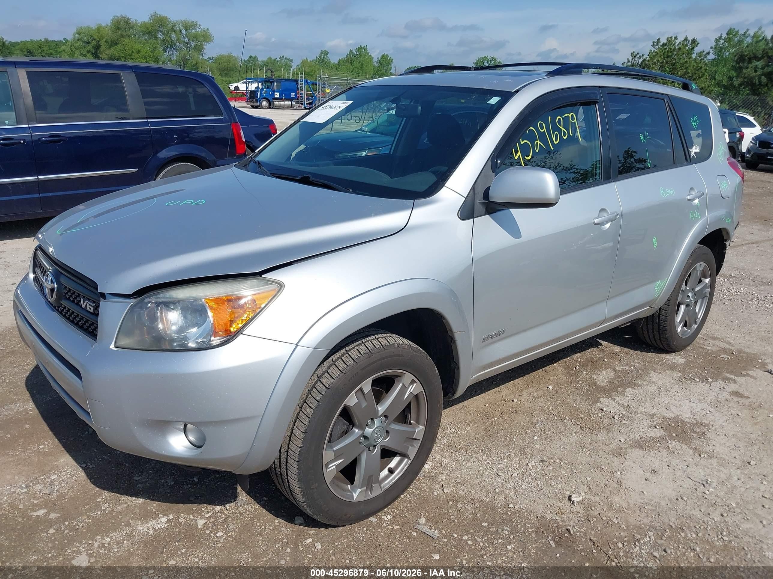 2008 Toyota Rav4 Sport V6 Gray vin: JTMBK32V085061358