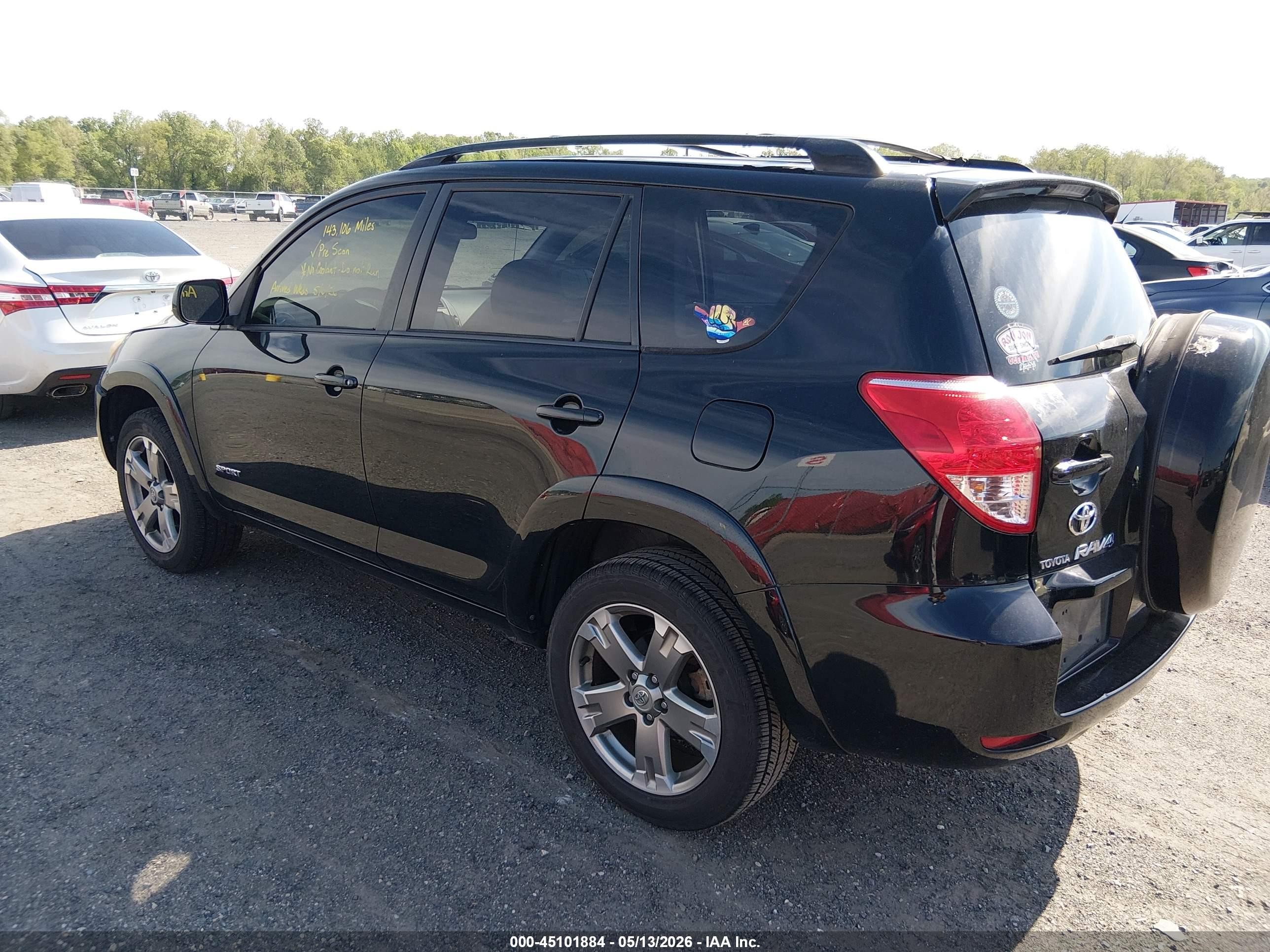2008 Toyota Rav4 Sport V6 Black vin: JTMBK32V086049480