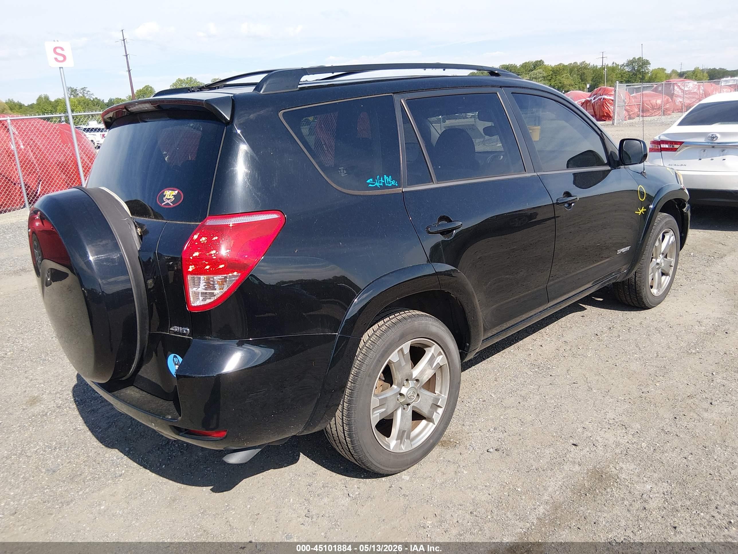 2008 Toyota Rav4 Sport V6 Black vin: JTMBK32V086049480