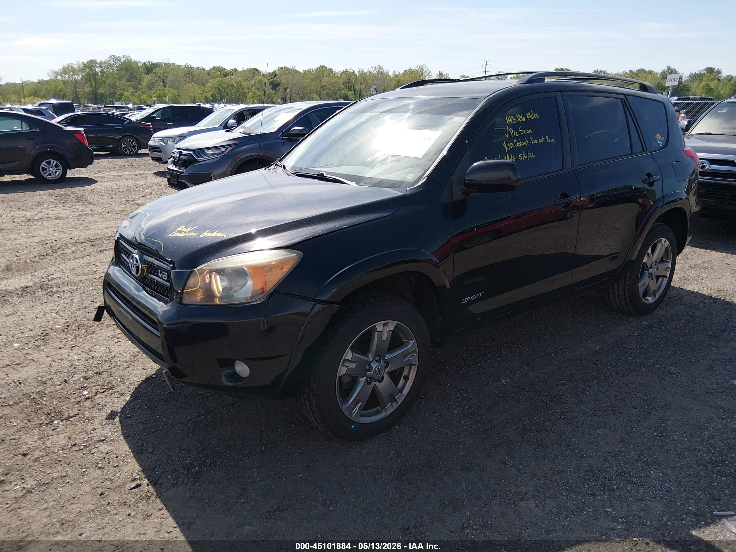 2008 Toyota Rav4 Sport V6 Black vin: JTMBK32V086049480