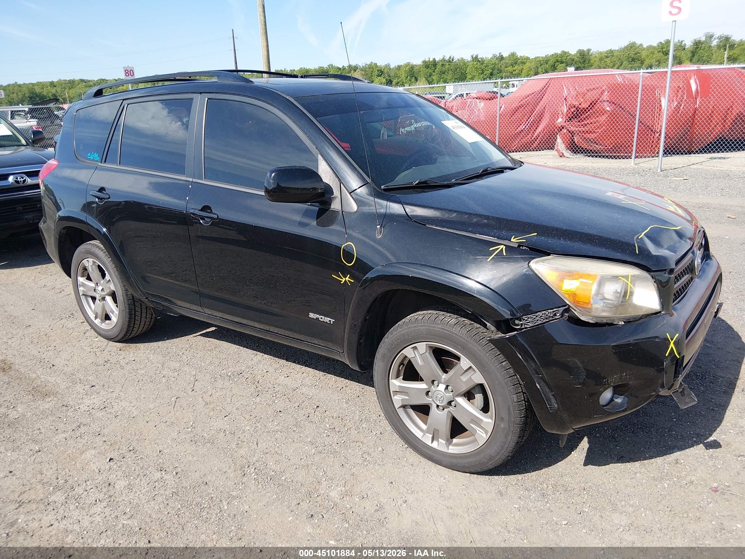 2008 Toyota Rav4 Sport V6 Black vin: JTMBK32V086049480