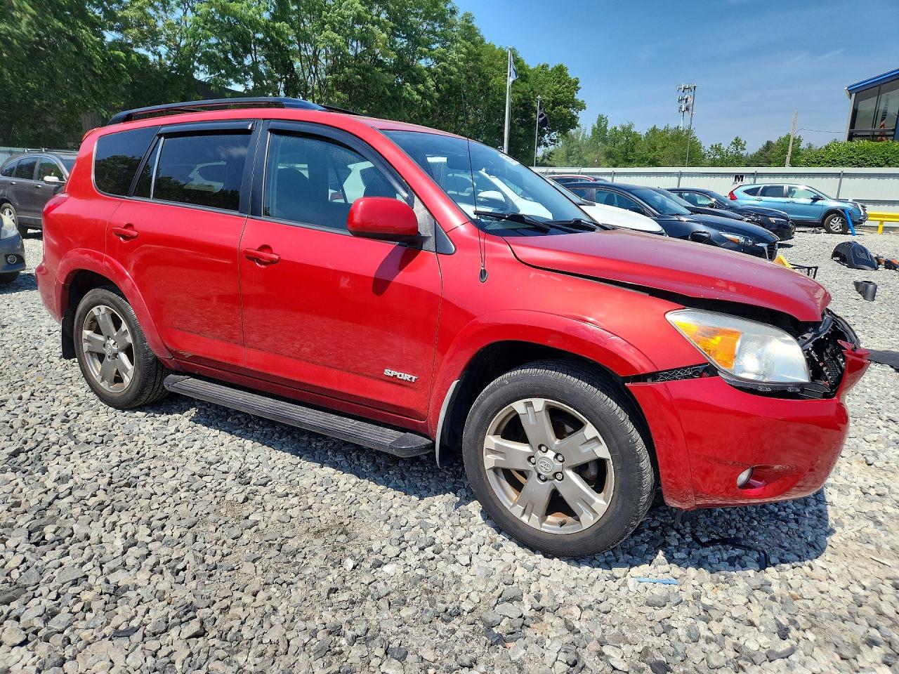 2008 Toyota Rav4 Sport Red vin: JTMBK32V185046853