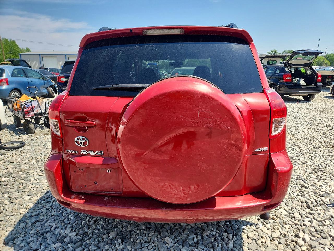 2008 Toyota Rav4 Sport Red vin: JTMBK32V185046853