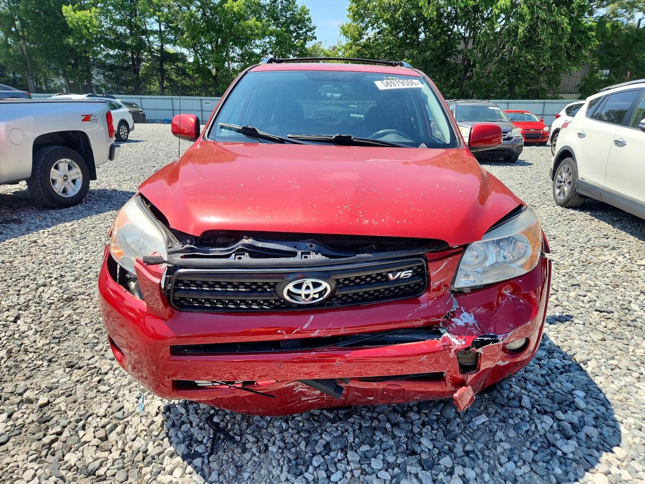 2008 Toyota Rav4 Sport Red vin: JTMBK32V185046853