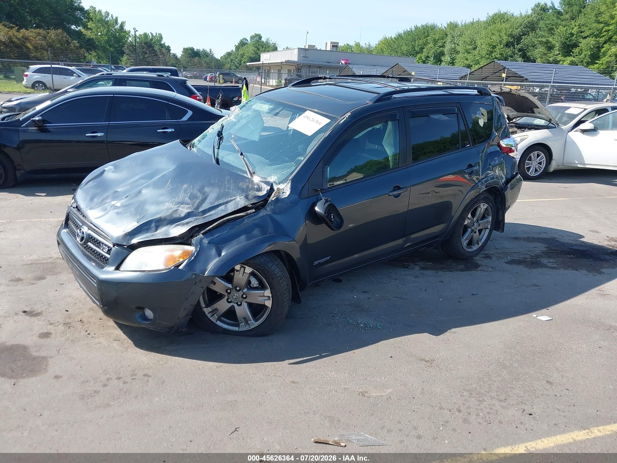 2008 Toyota Rav4 Sport V6 Серый vin: JTMBK32V185060901