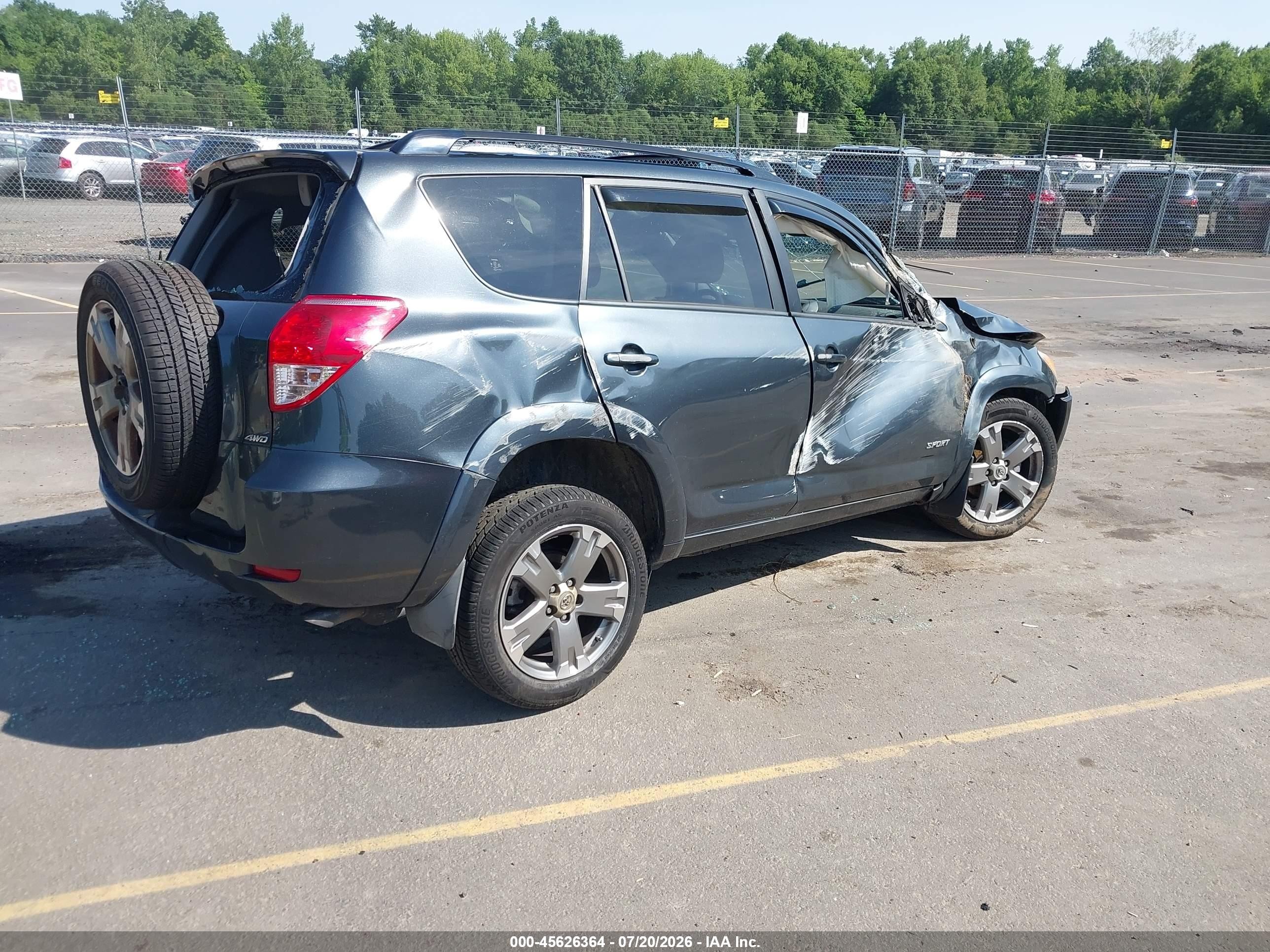 2008 Toyota Rav4 Sport V6 Серый vin: JTMBK32V185060901