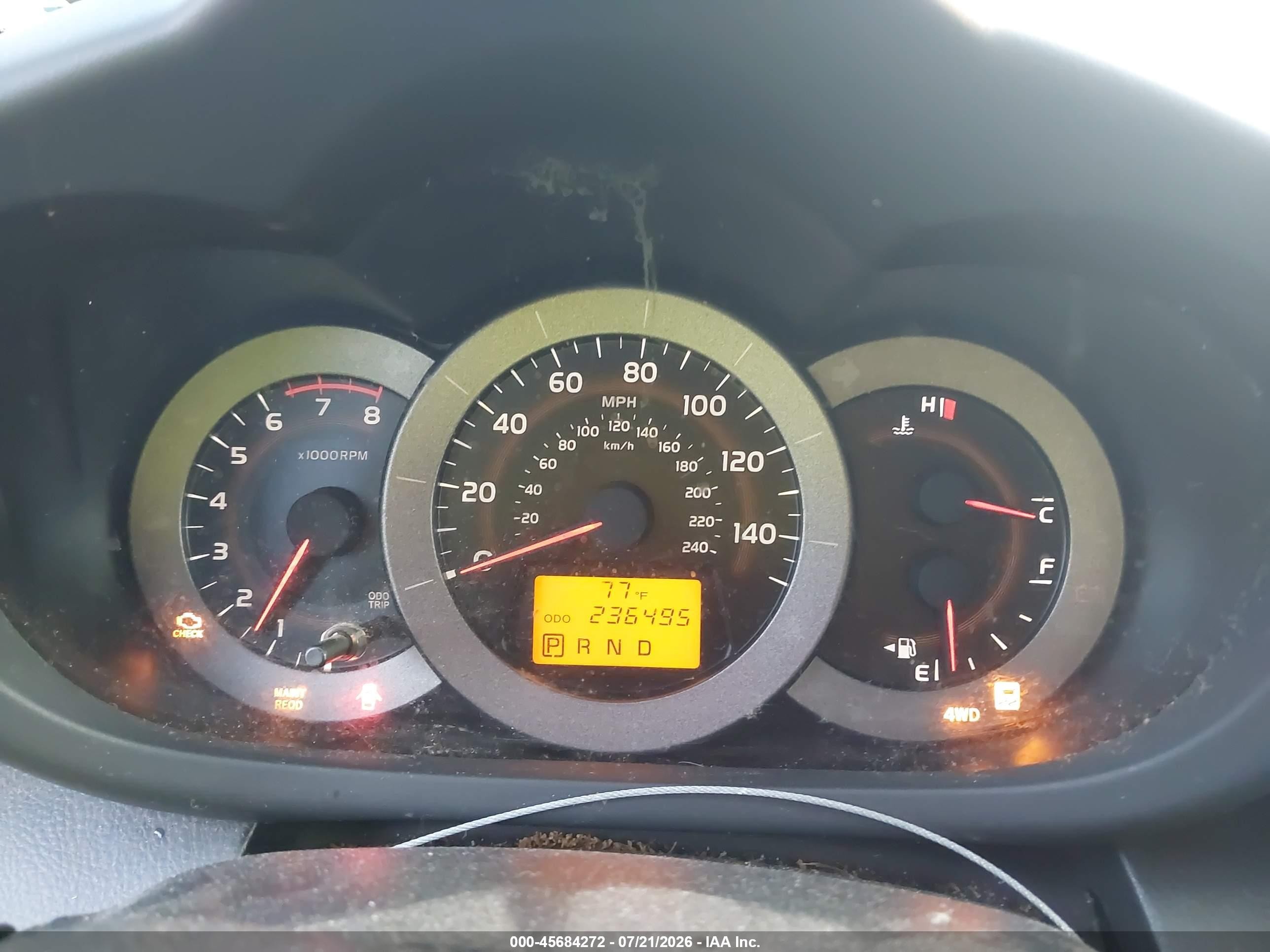 2009 Toyota Rav4 Sport V6 Красный vin: JTMBK32V195076713