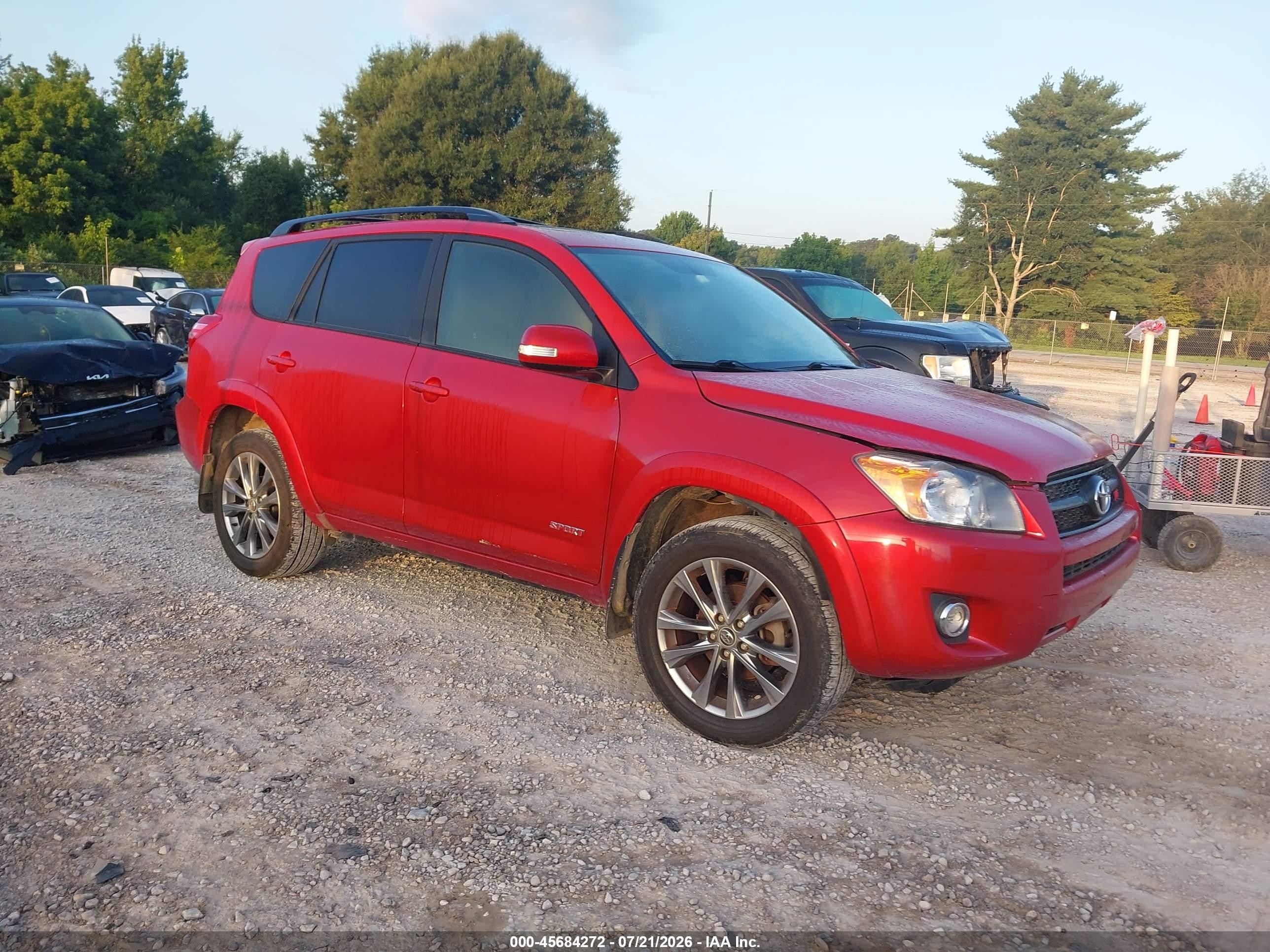 2009 Toyota Rav4 Sport V6 Red vin: JTMBK32V195076713