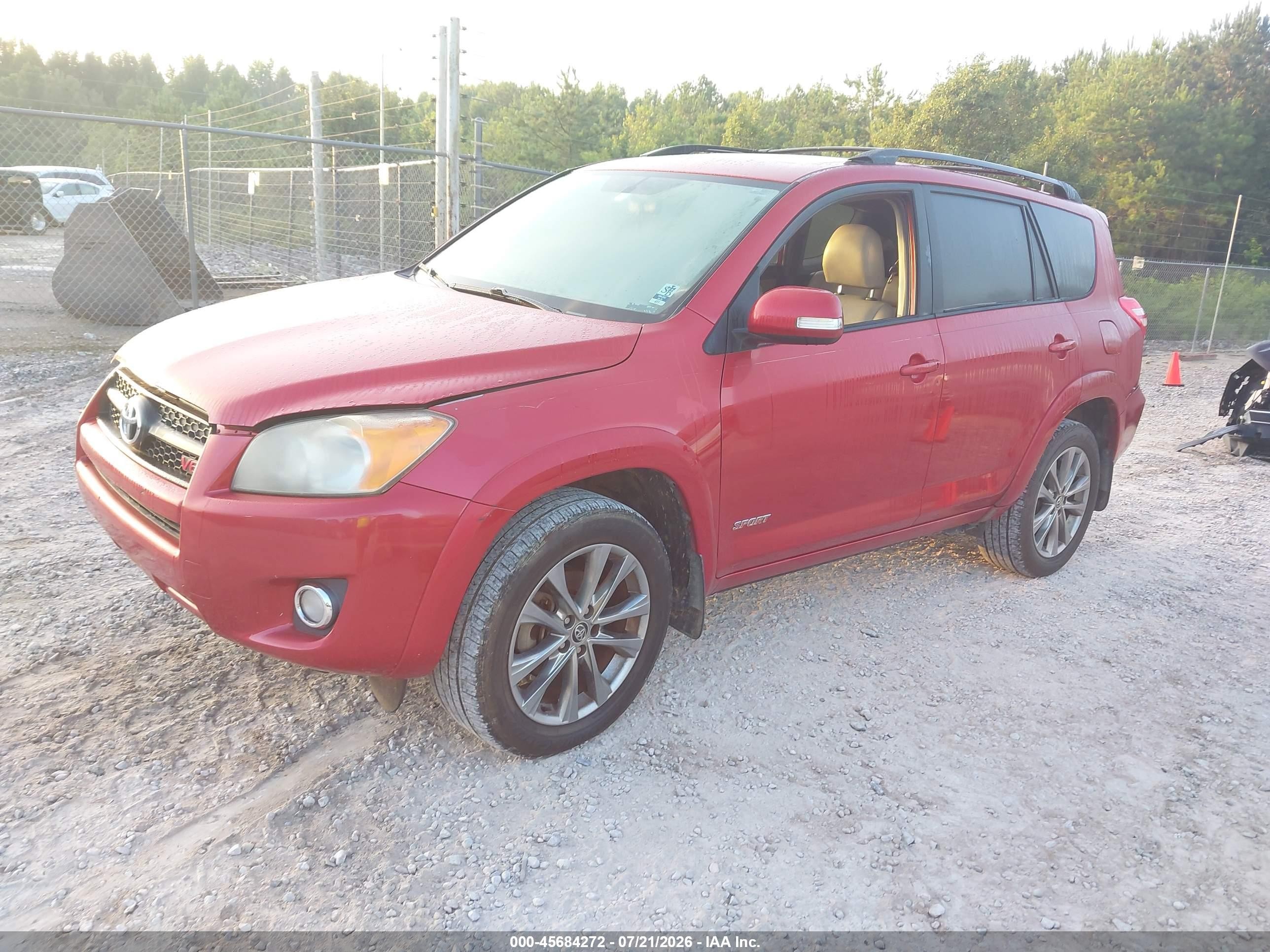 2009 Toyota Rav4 Sport V6 Красный vin: JTMBK32V195076713