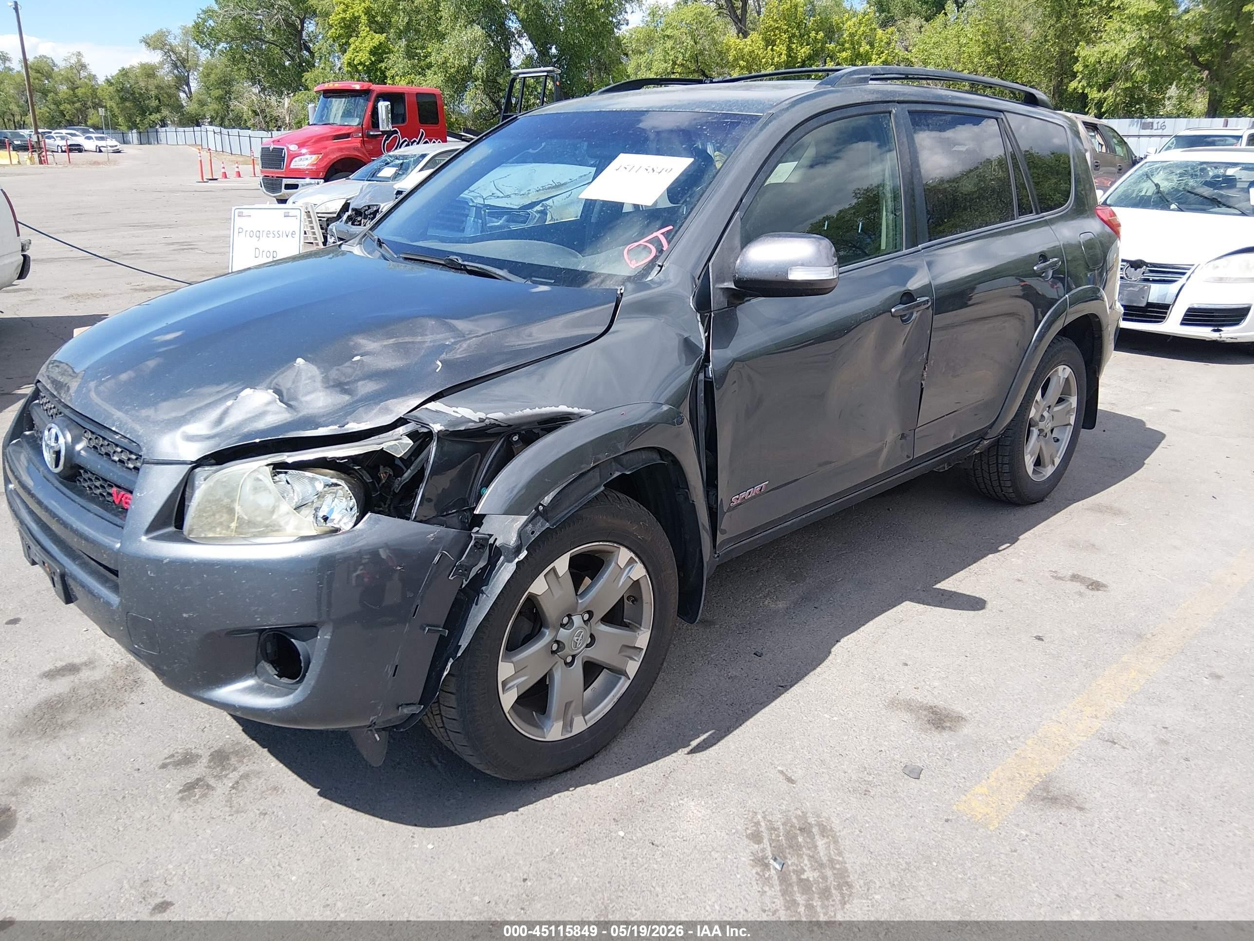 2009 Toyota Rav4 Sport V6 Gray vin: JTMBK32V195078087