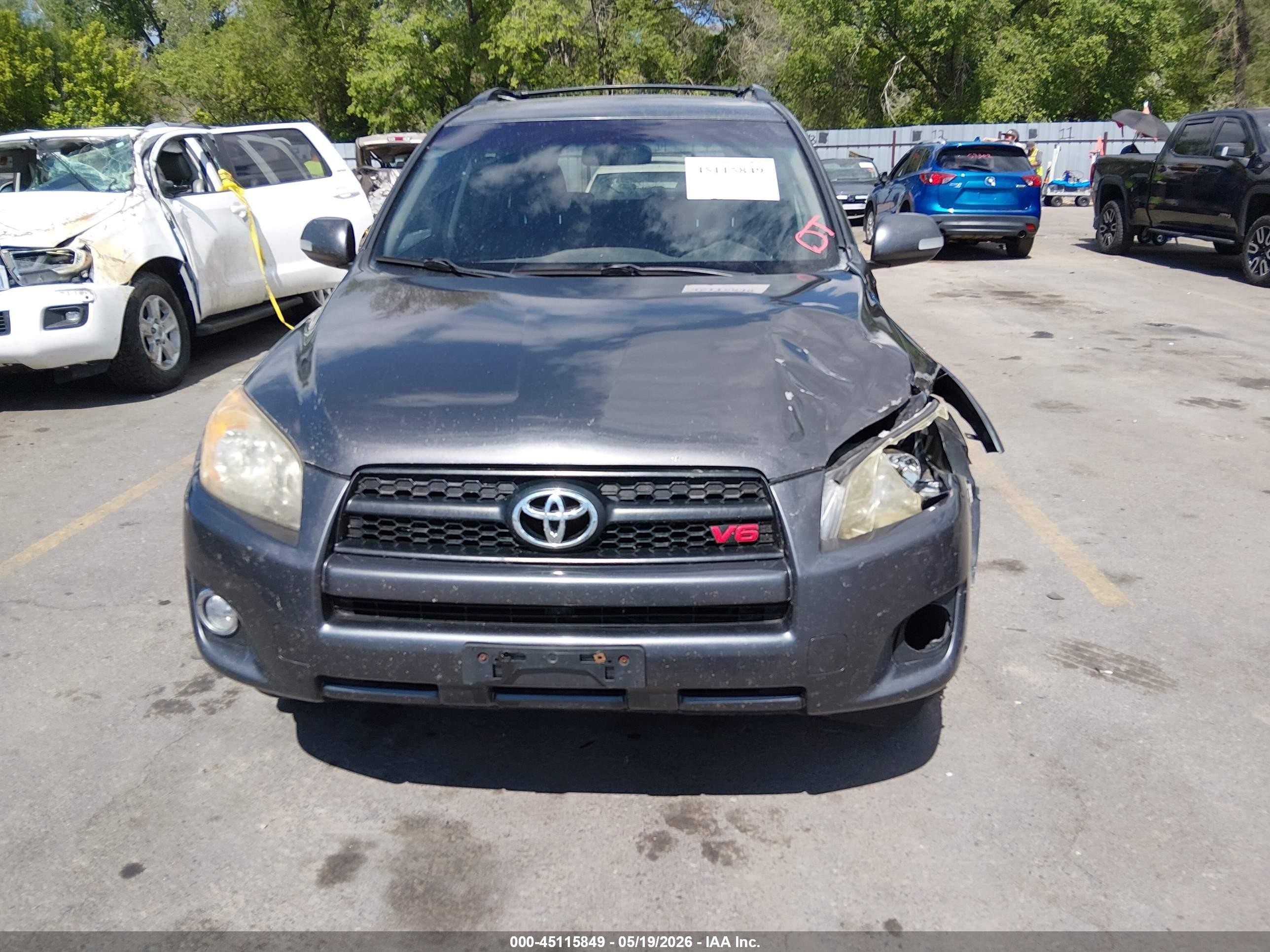 2009 Toyota Rav4 Sport V6 Gray vin: JTMBK32V195078087