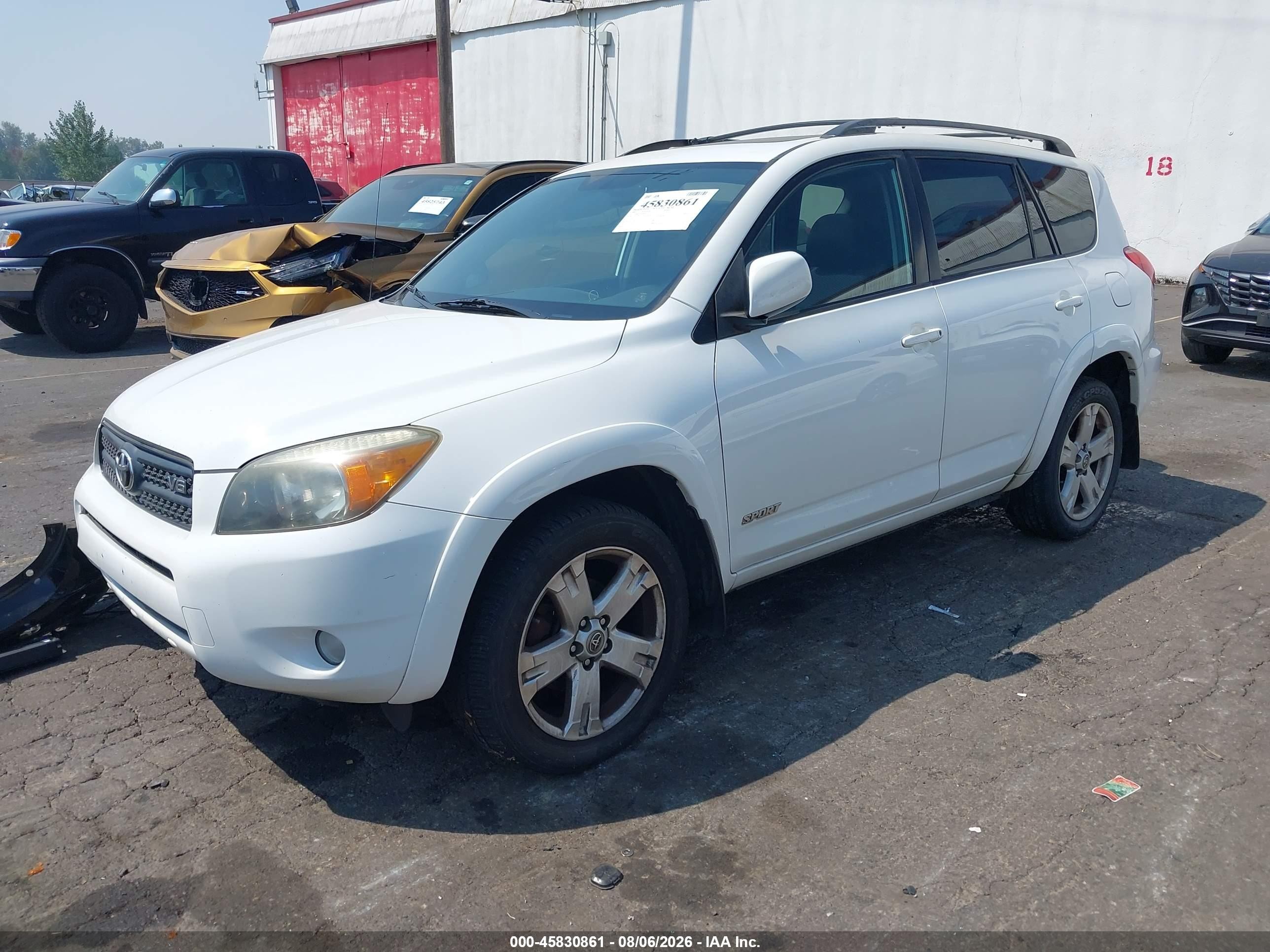 2006 Toyota Rav4 Sport V6 White vin: JTMBK32V266003775