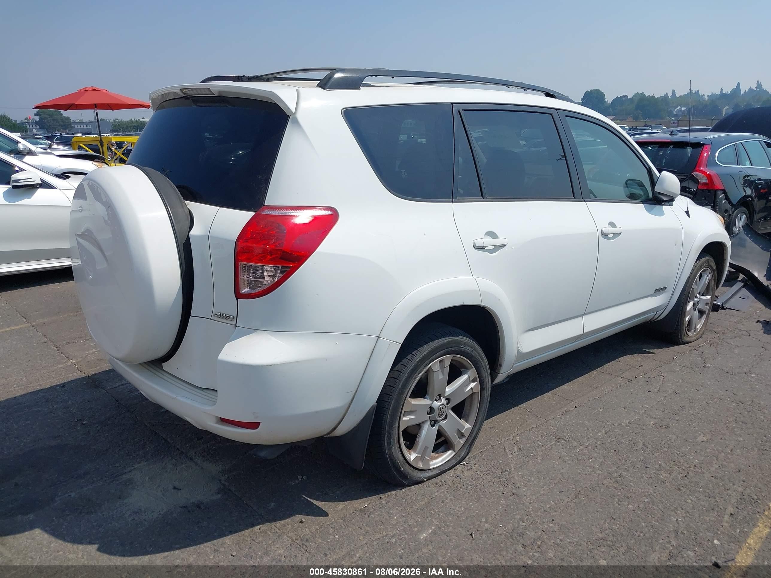 2006 Toyota Rav4 Sport V6 White vin: JTMBK32V266003775