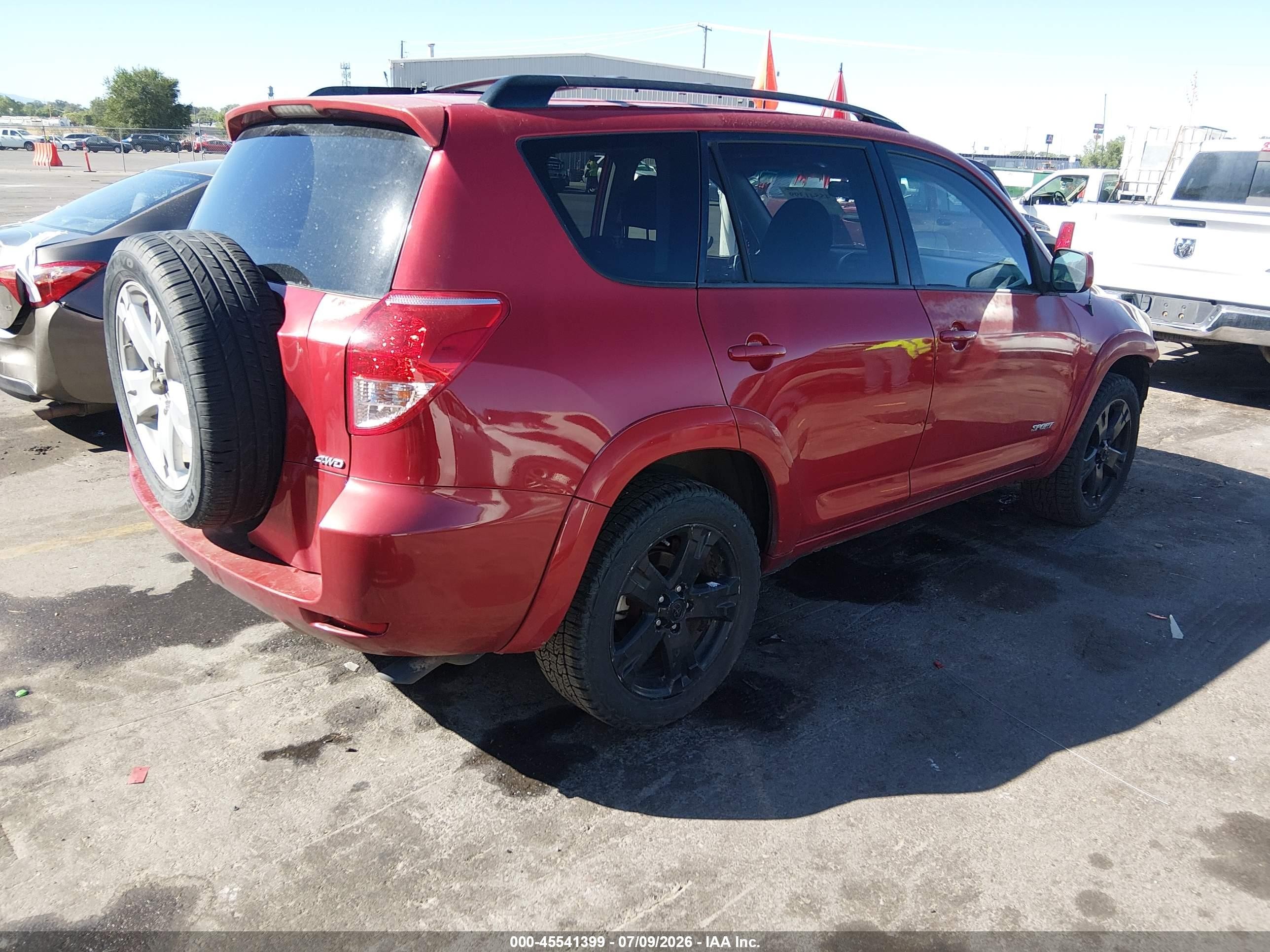 2007 Toyota Rav4 Sport Burgundy vin: JTMBK32V275027386