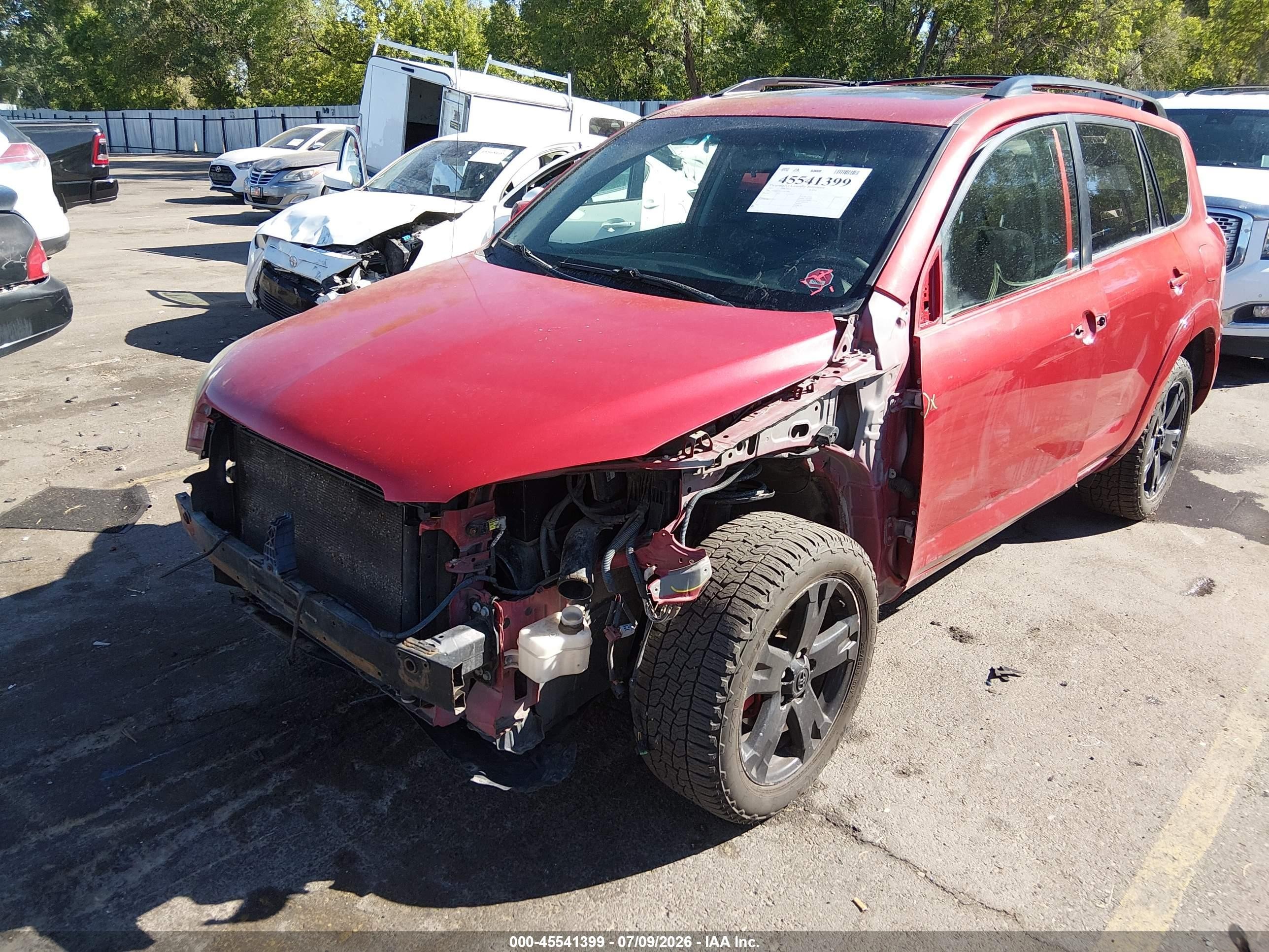 2007 Toyota Rav4 Sport Burgundy vin: JTMBK32V275027386