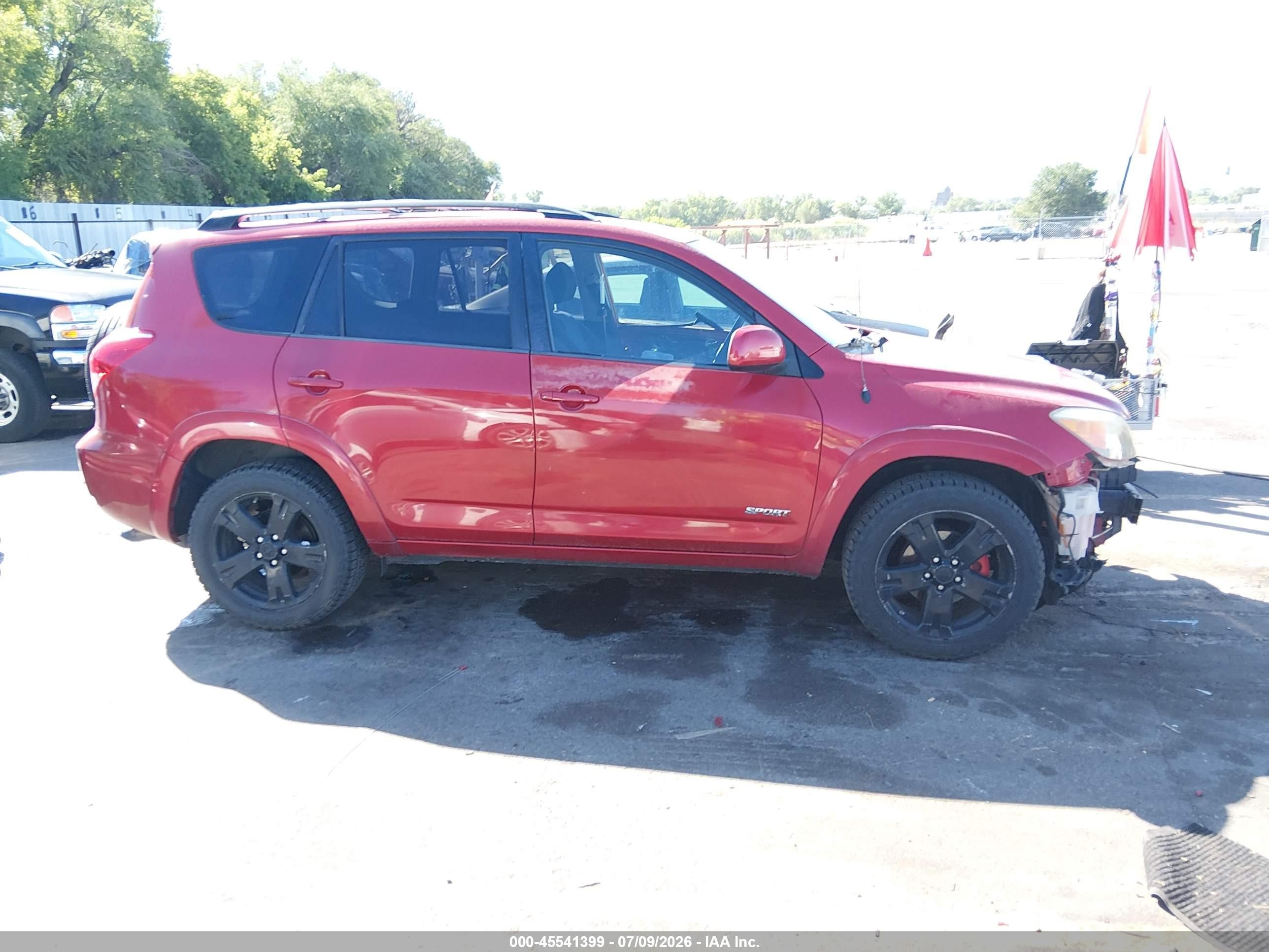 2007 Toyota Rav4 Sport Burgundy vin: JTMBK32V275027386