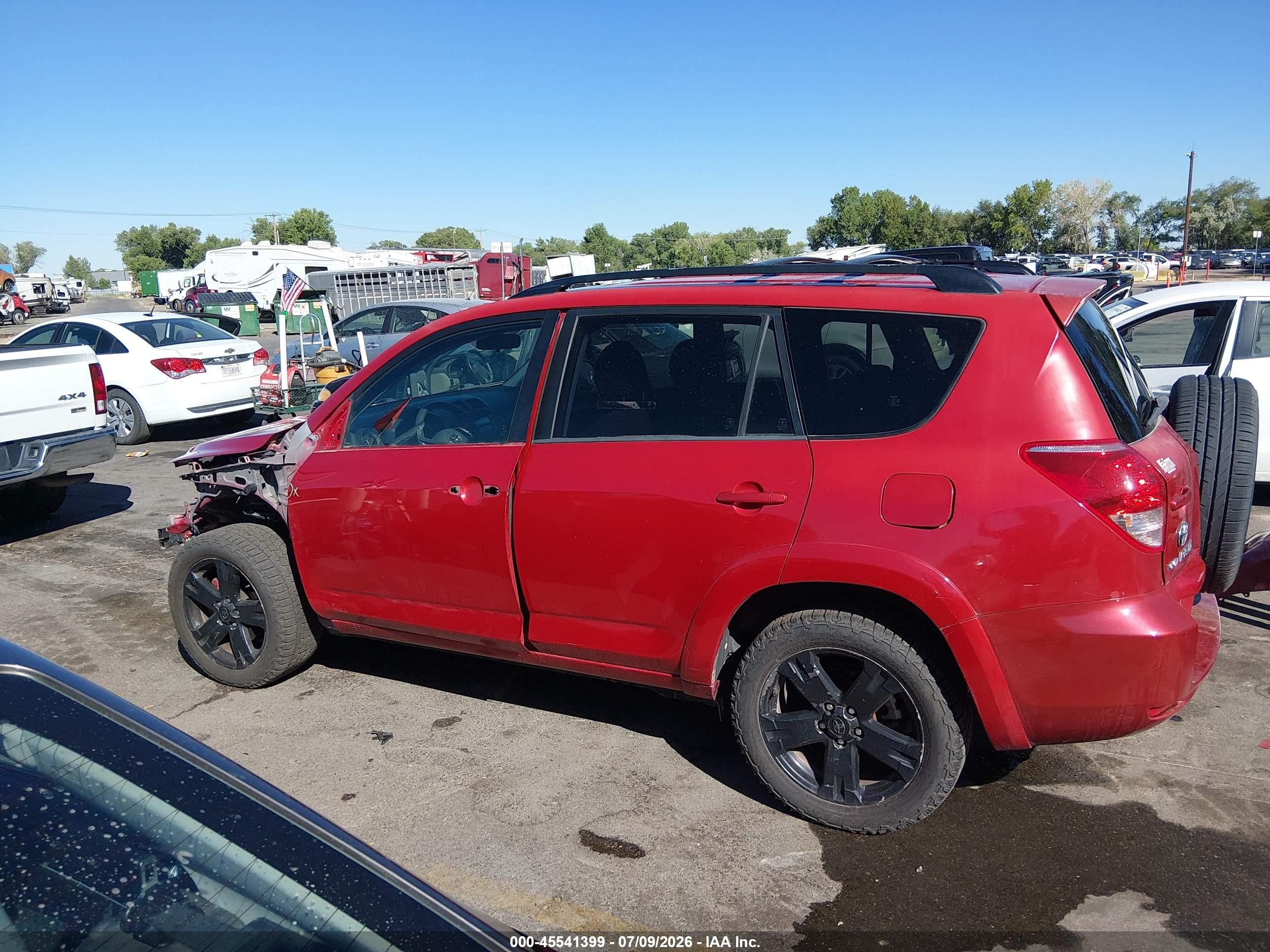 2007 Toyota Rav4 Sport Burgundy vin: JTMBK32V275027386
