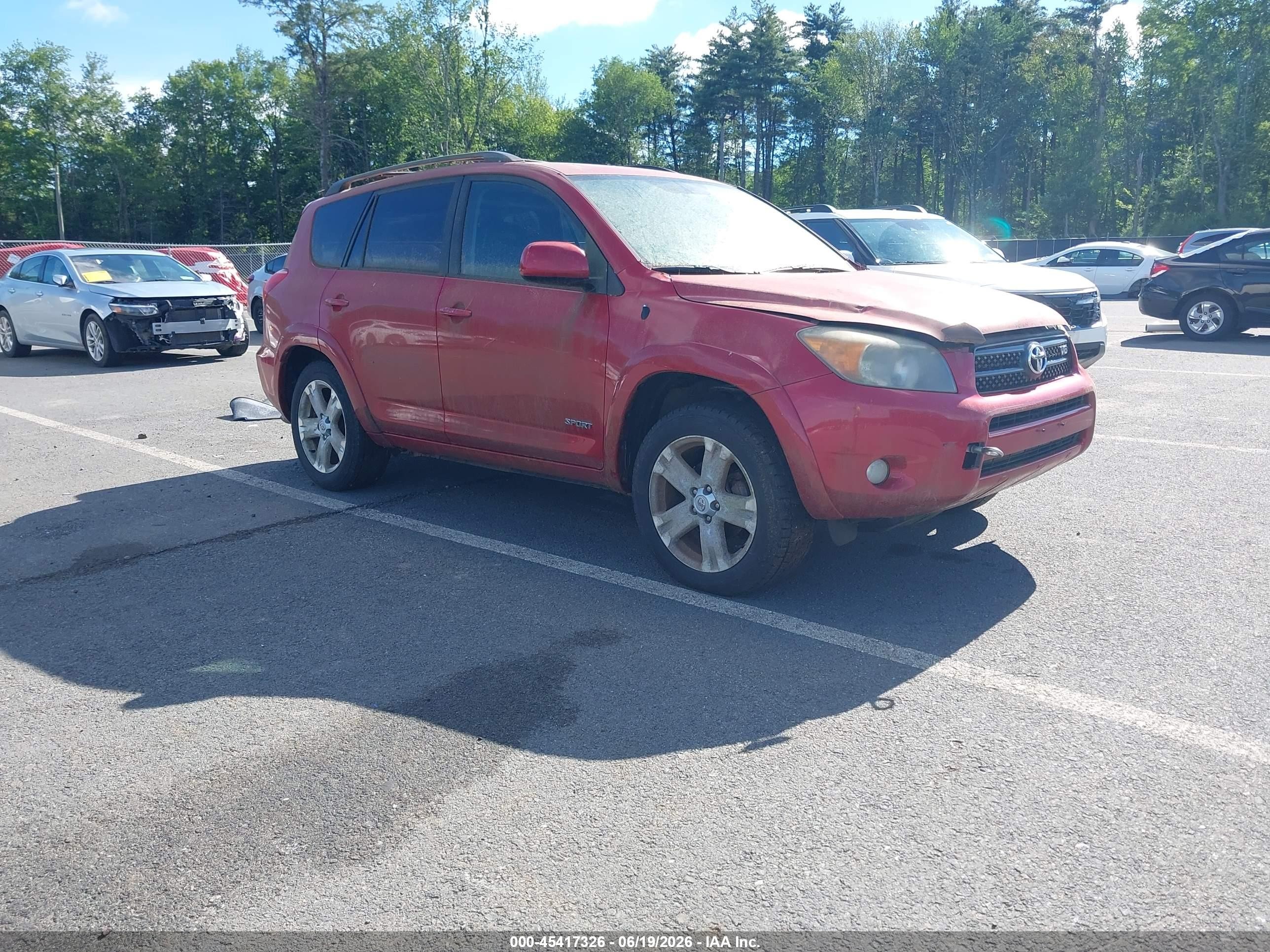 2006 Toyota Rav4 Sport V6 Red vin: JTMBK32V365004987