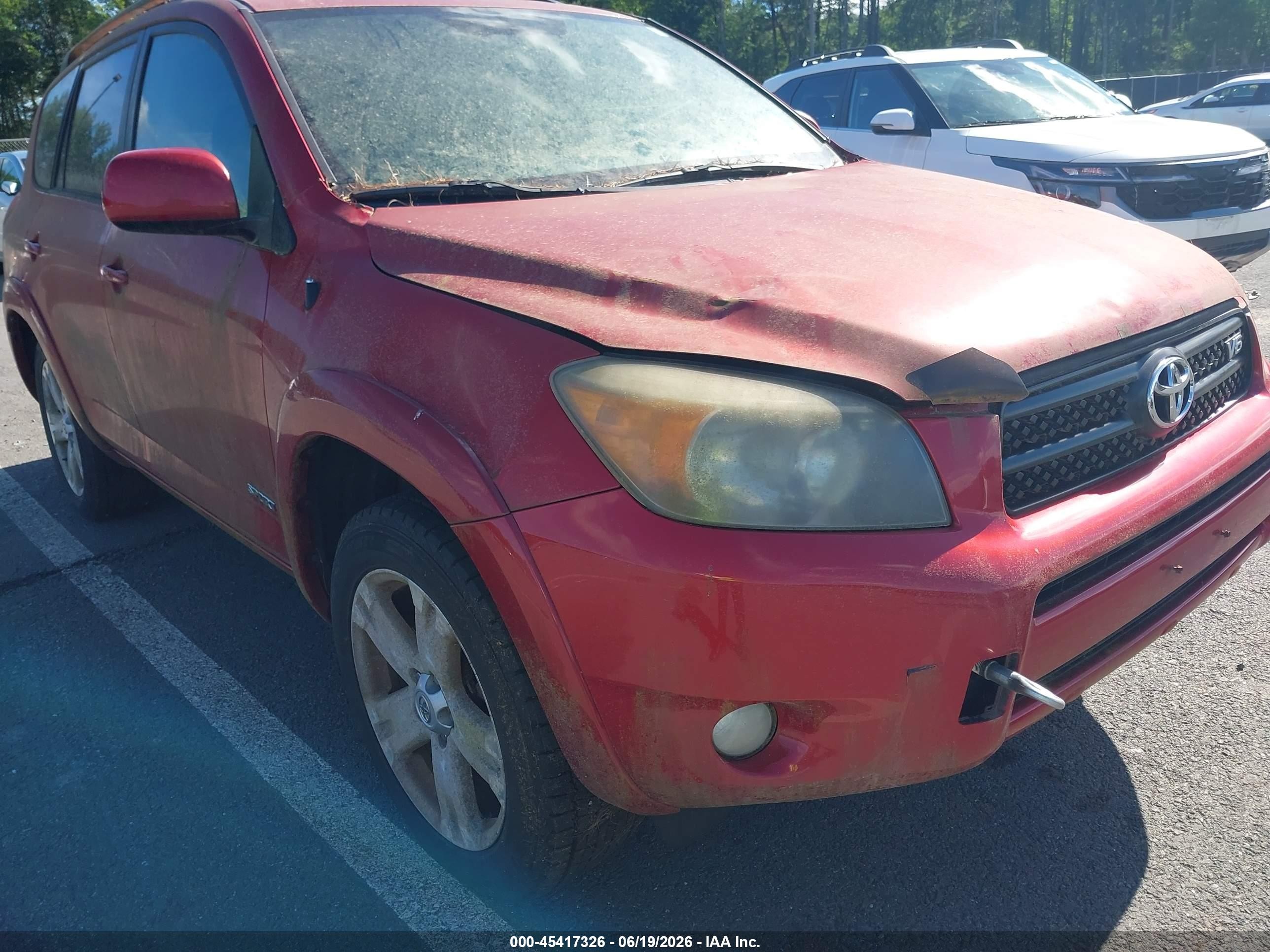 2006 Toyota Rav4 Sport V6 Red vin: JTMBK32V365004987