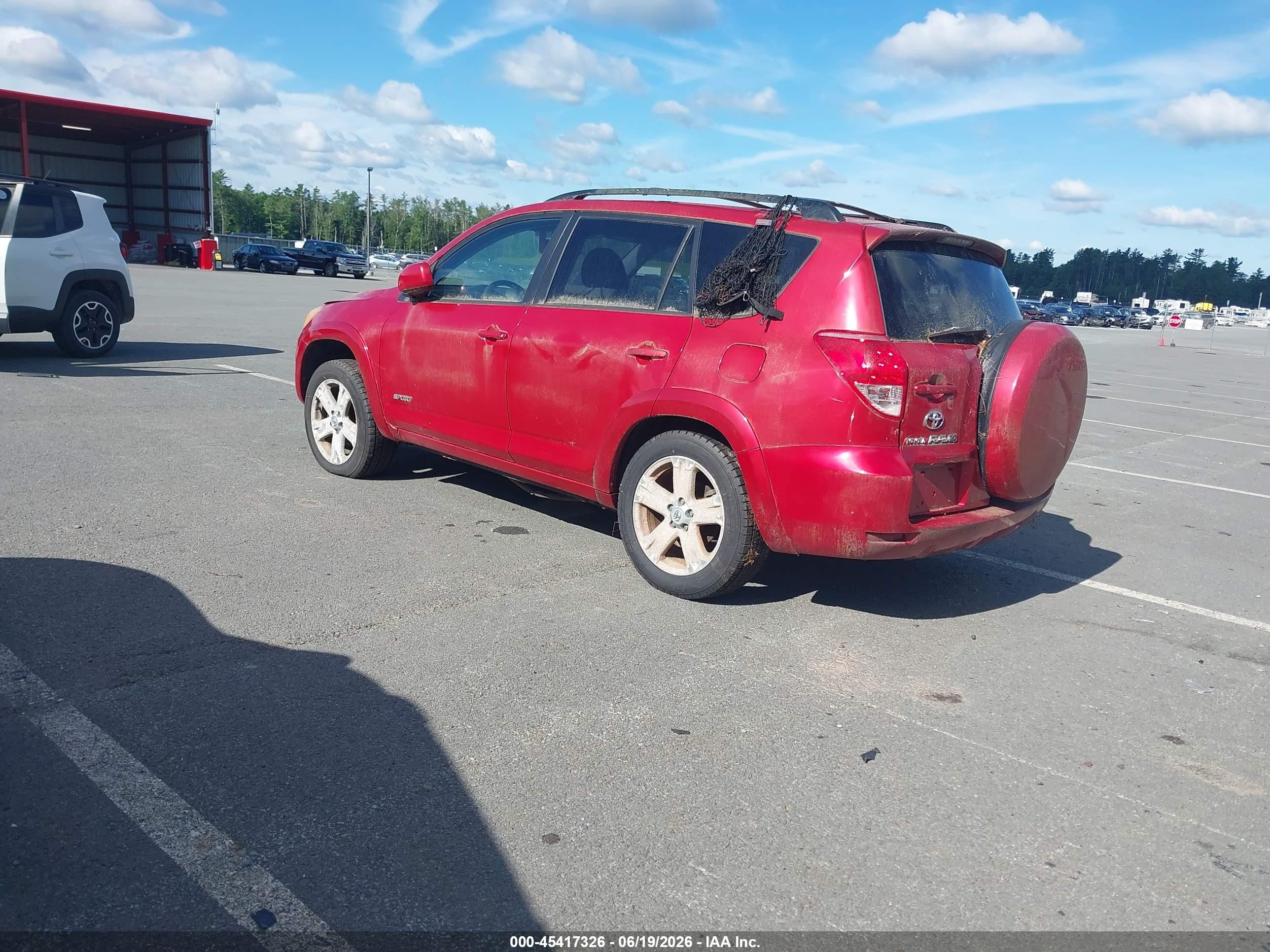 2006 Toyota Rav4 Sport V6 Red vin: JTMBK32V365004987