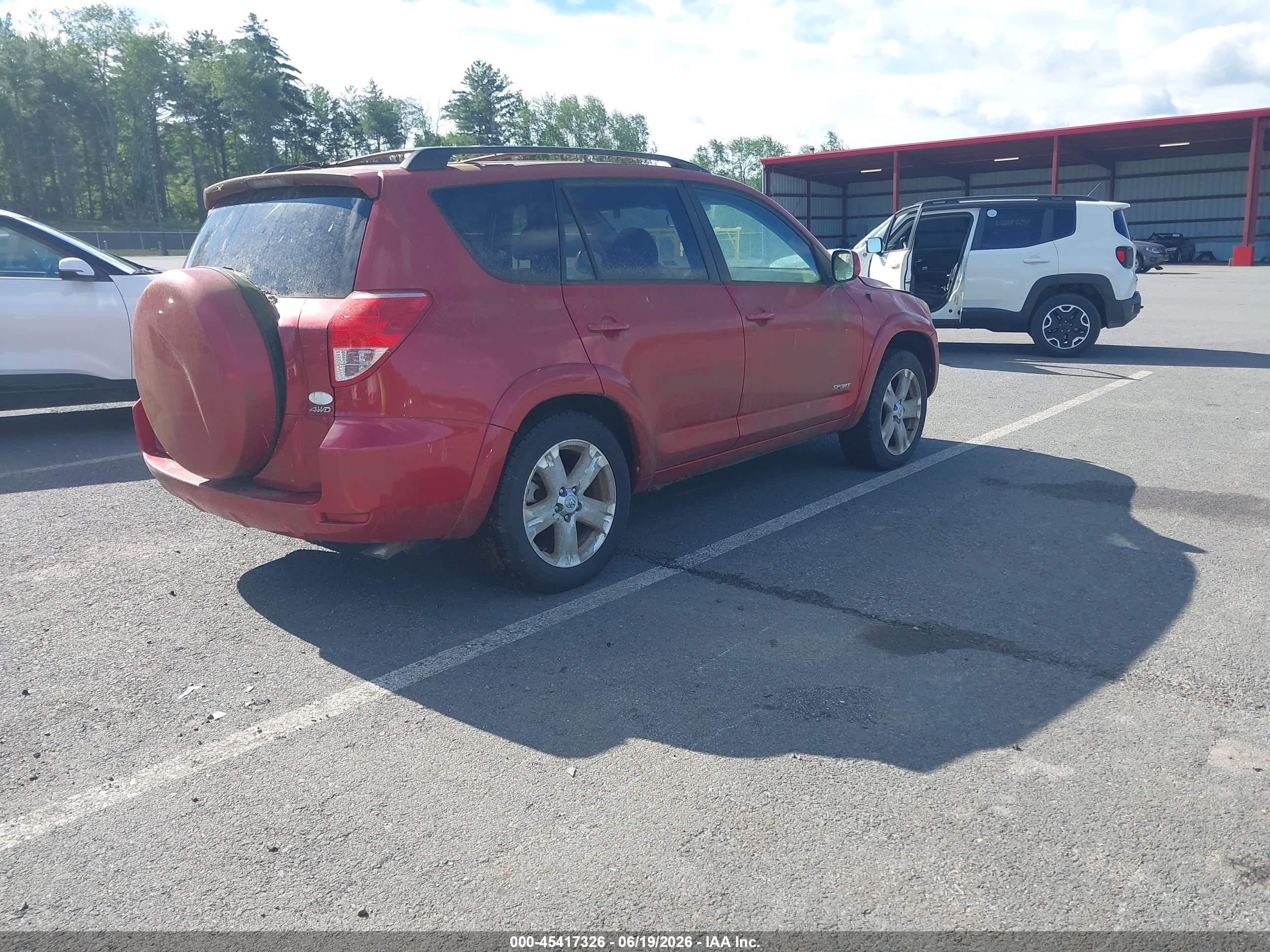 2006 Toyota Rav4 Sport V6 Red vin: JTMBK32V365004987