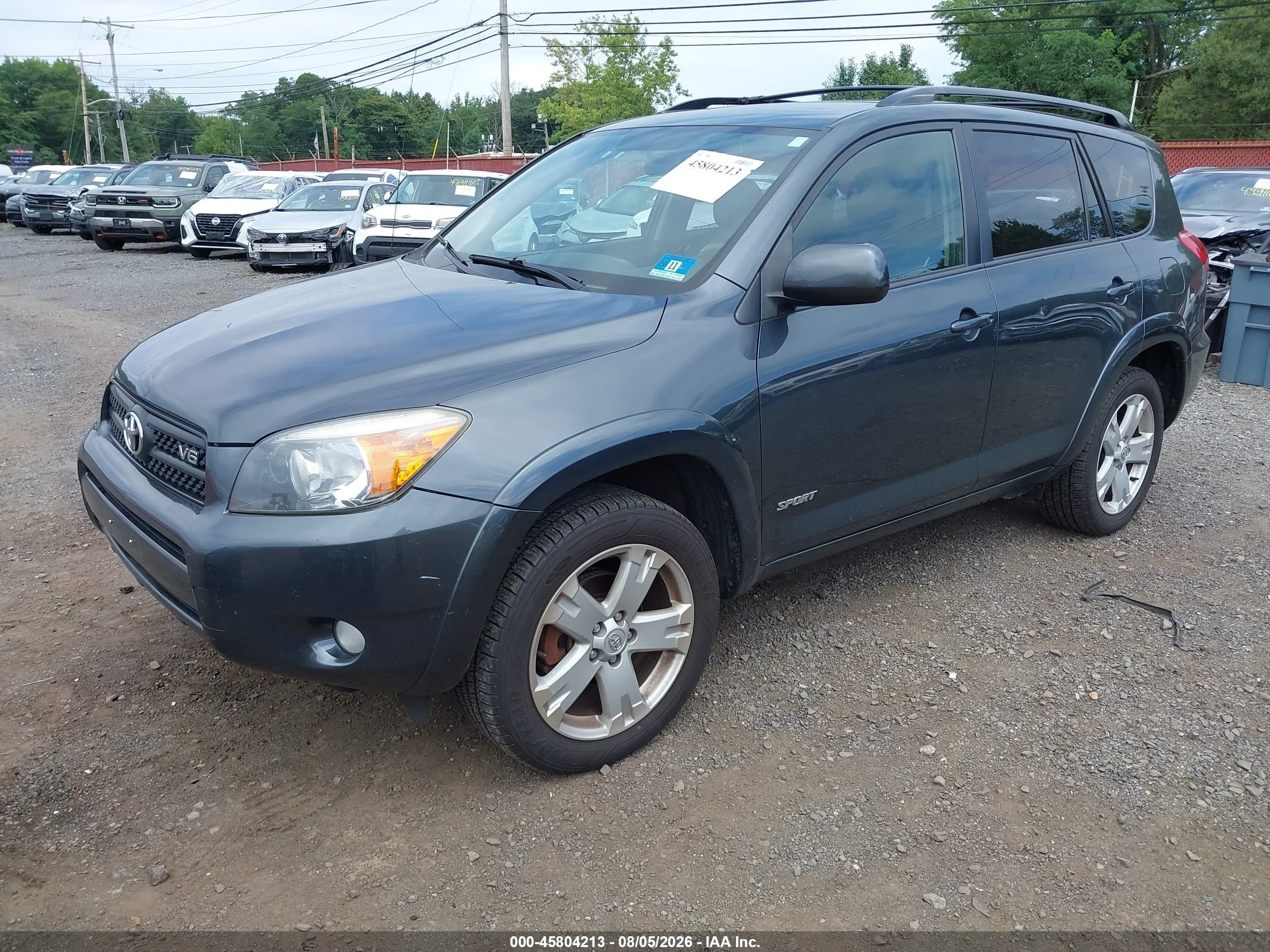 2007 Toyota Rav4 Sport Gray vin: JTMBK32V375026876
