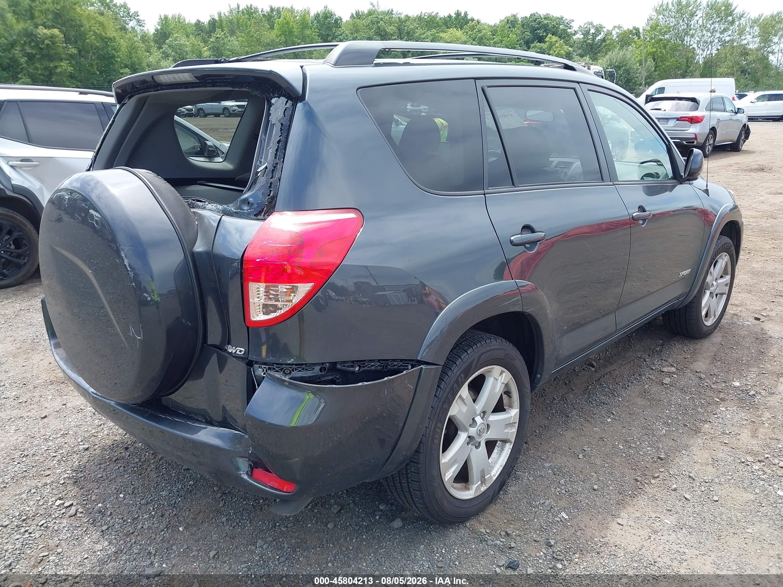 2007 Toyota Rav4 Sport Gray vin: JTMBK32V375026876