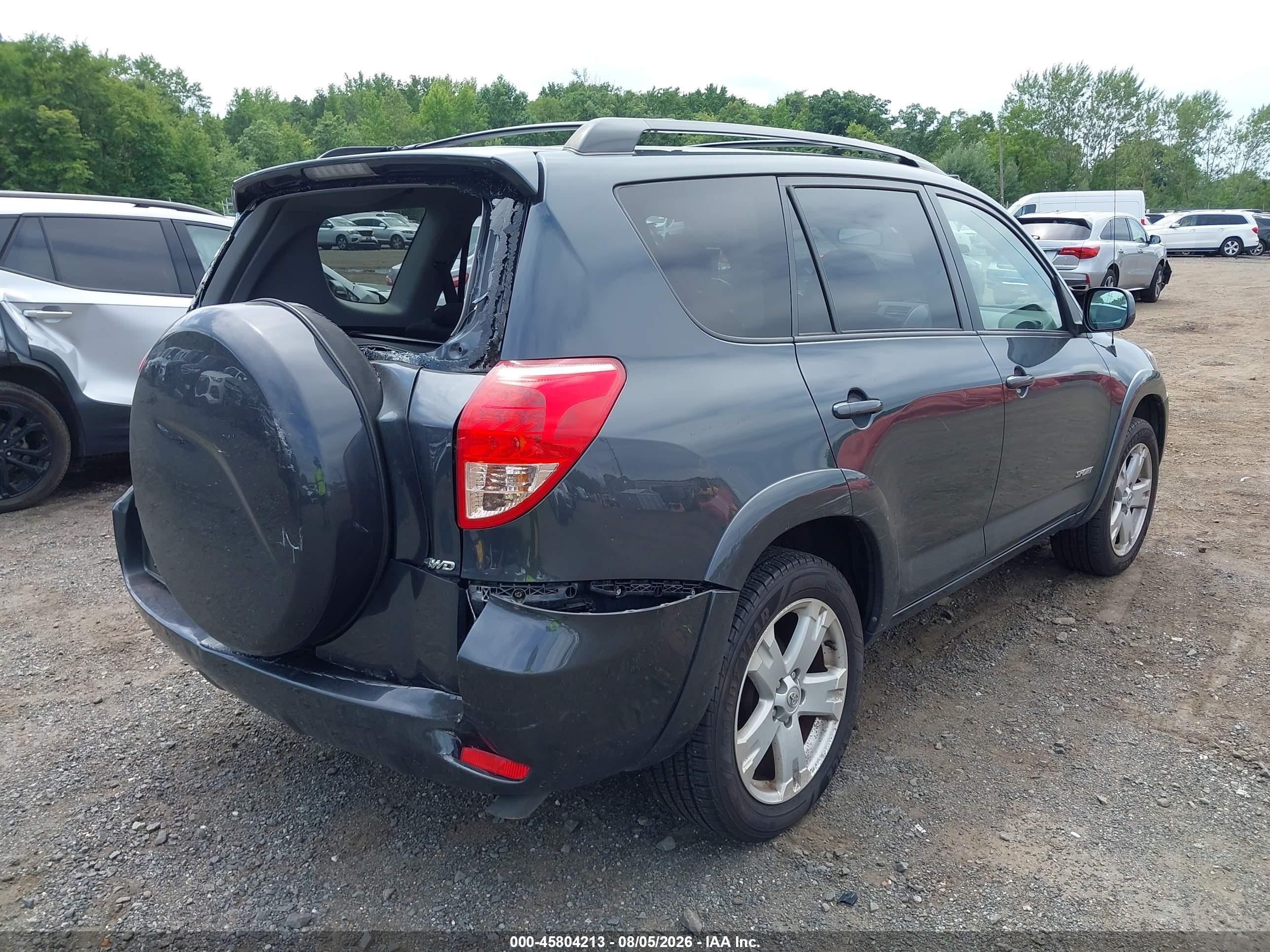 2007 Toyota Rav4 Sport Gray vin: JTMBK32V375026876
