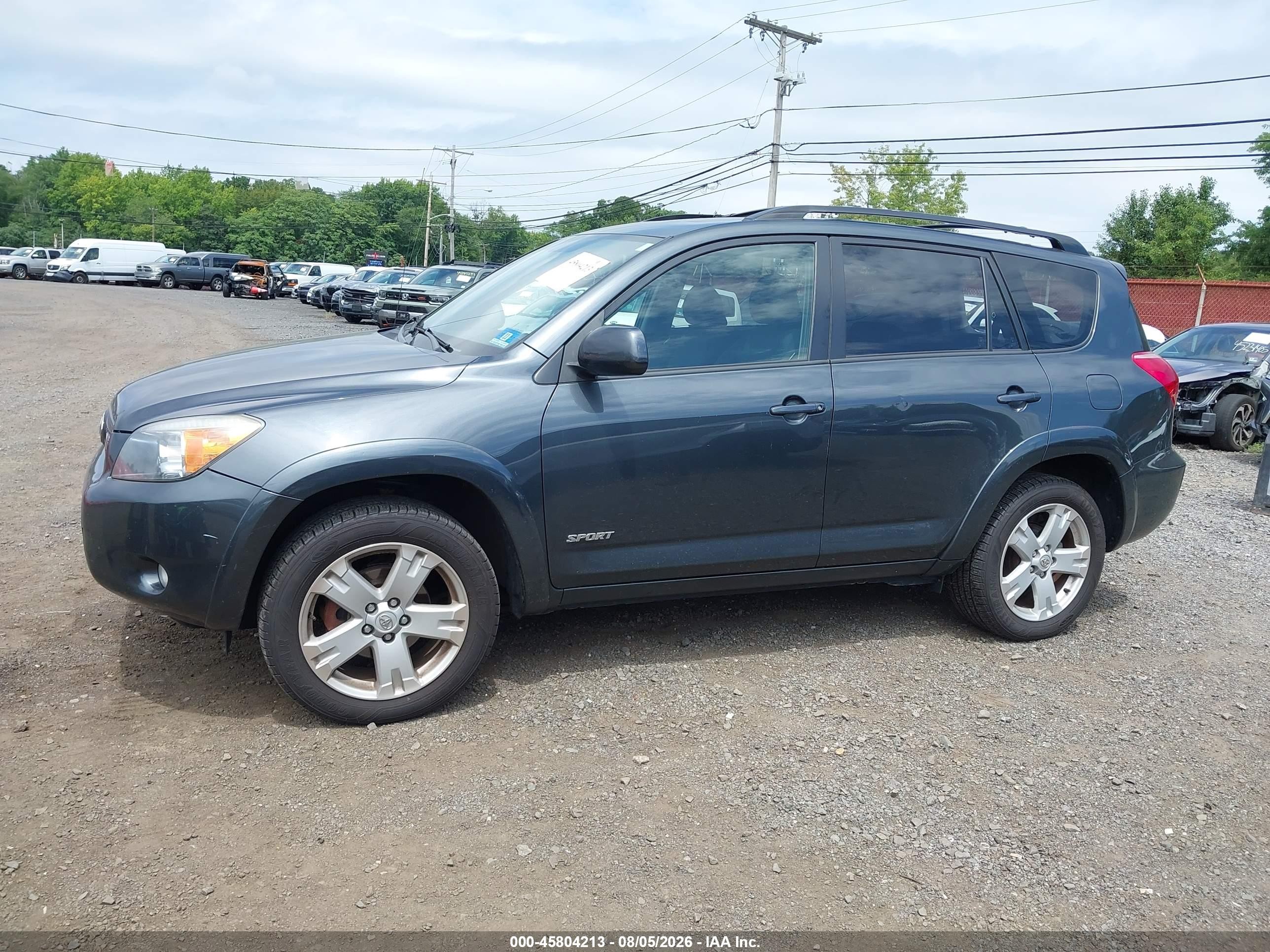 2007 Toyota Rav4 Sport Gray vin: JTMBK32V375026876